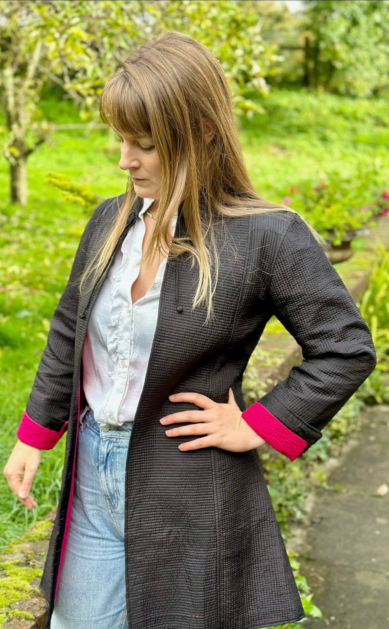 Black and Pink Opera Coat