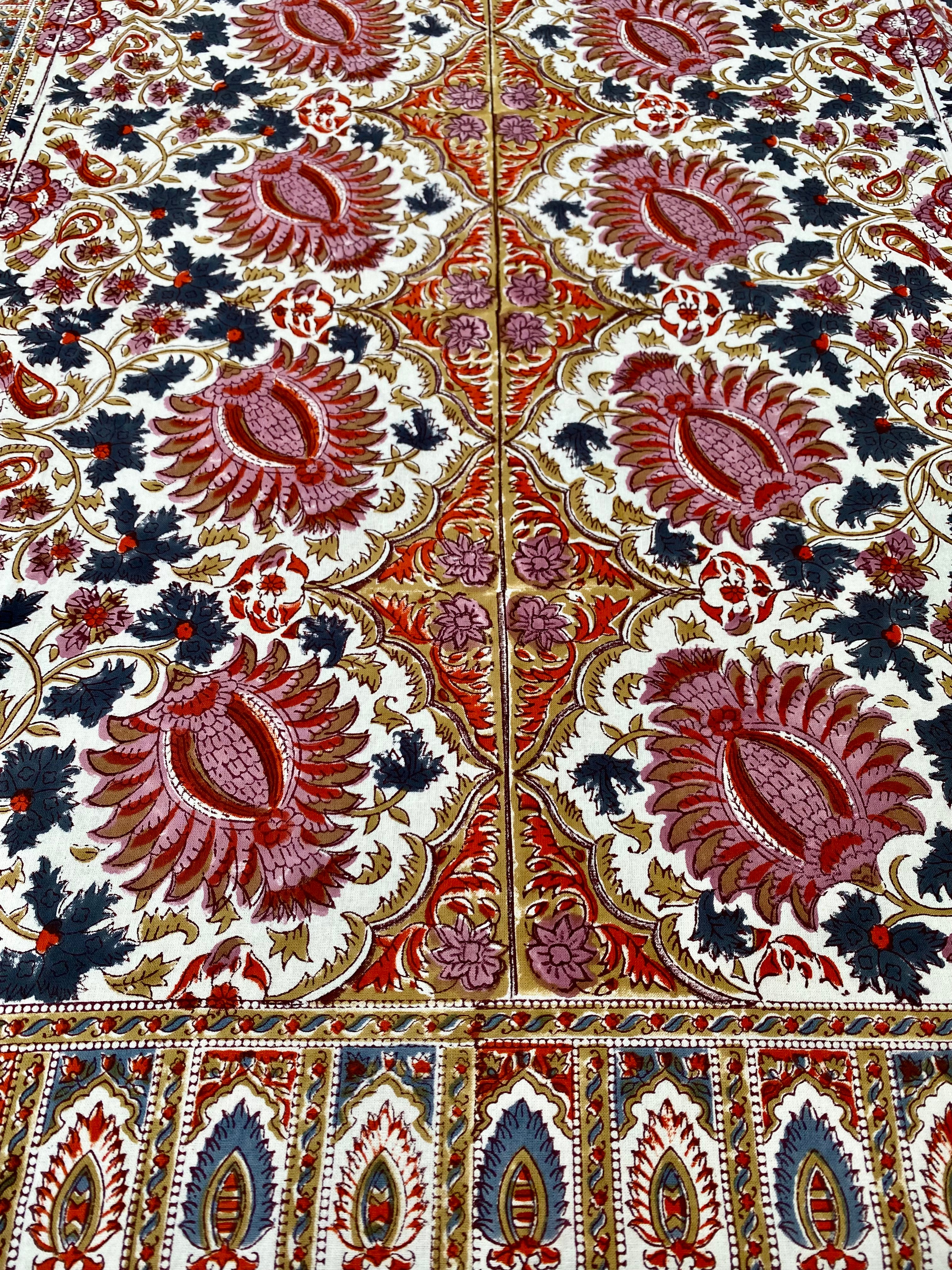Wild Bazaar Roma White Tablecloth