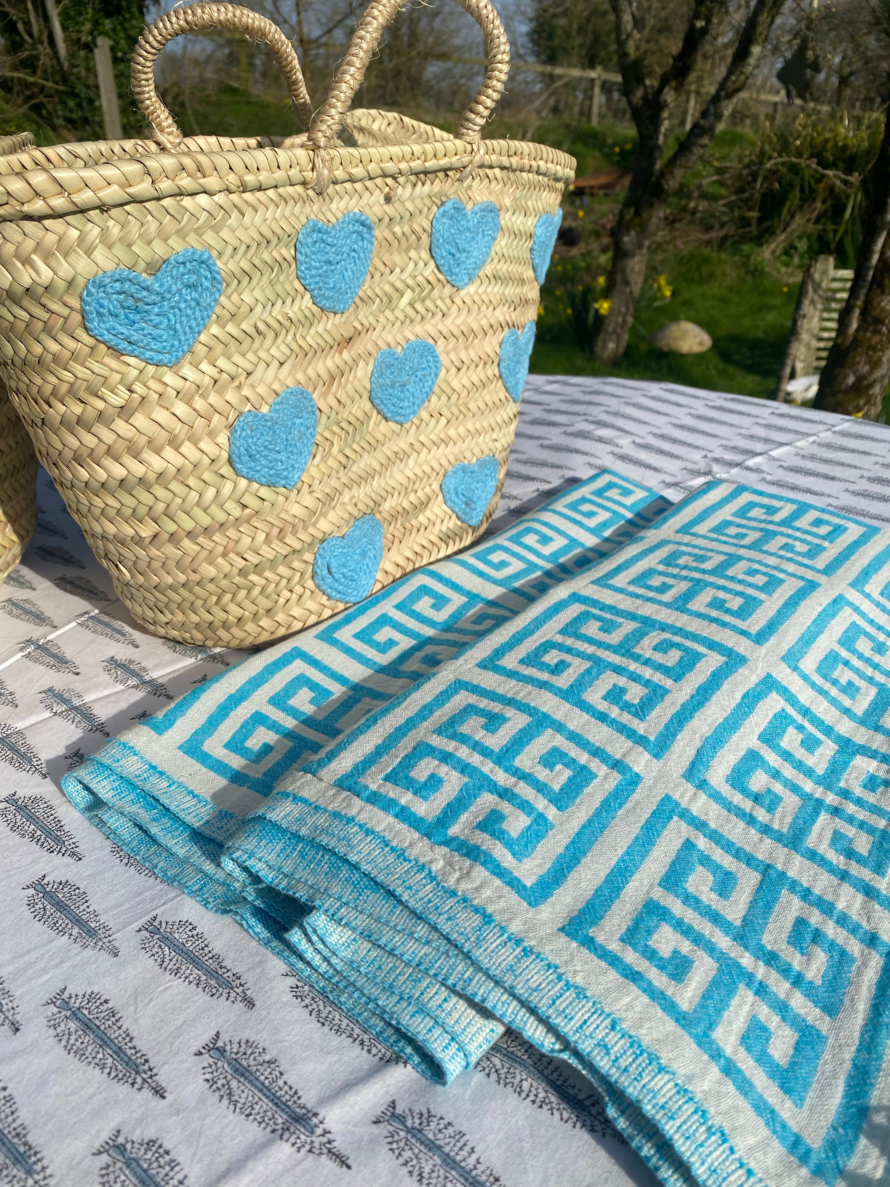Turquoise Elektra Beach Towel