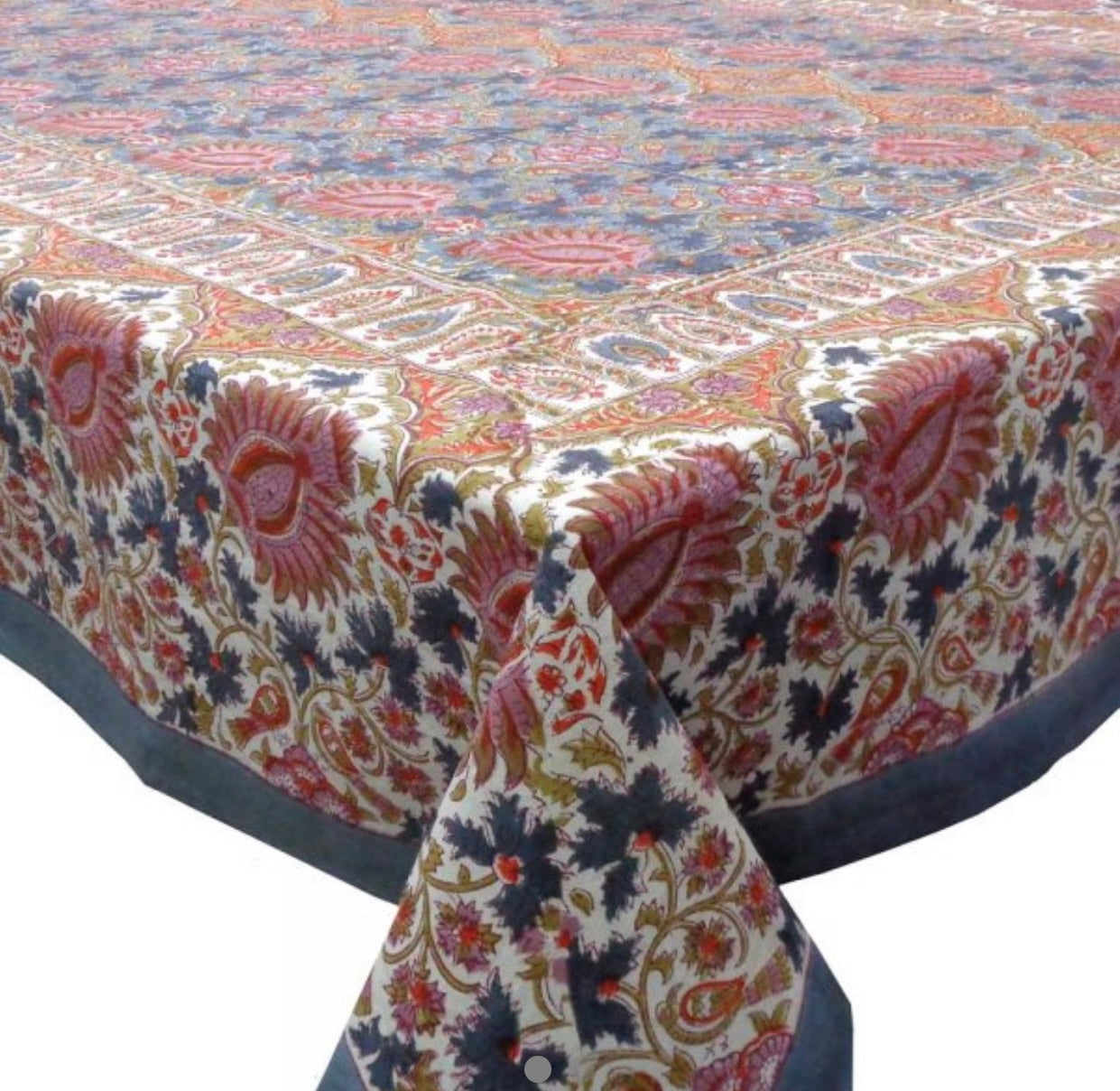 Wild Bazaar Roma Grey Tablecloth