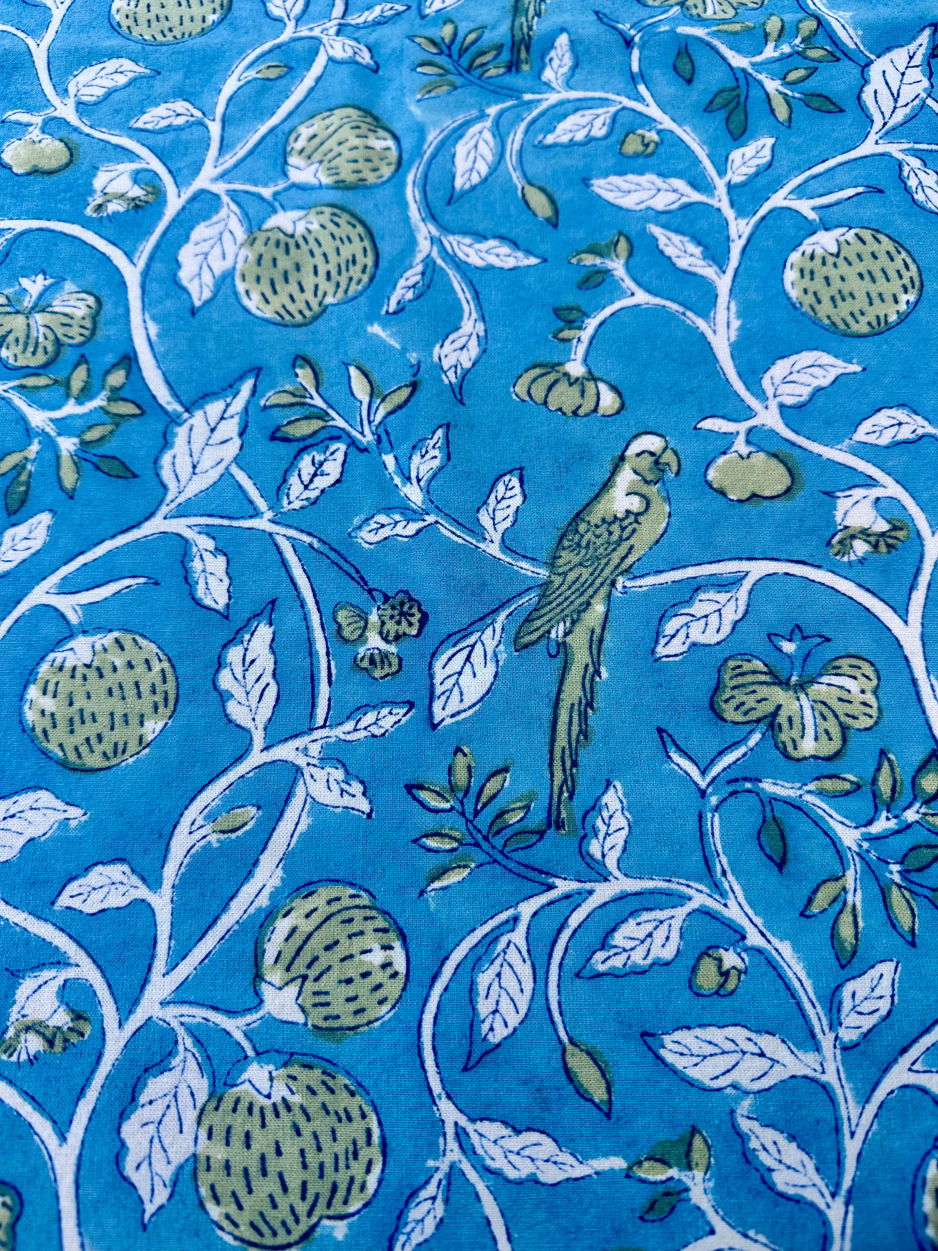 Blue Perroquet Tablecloth
