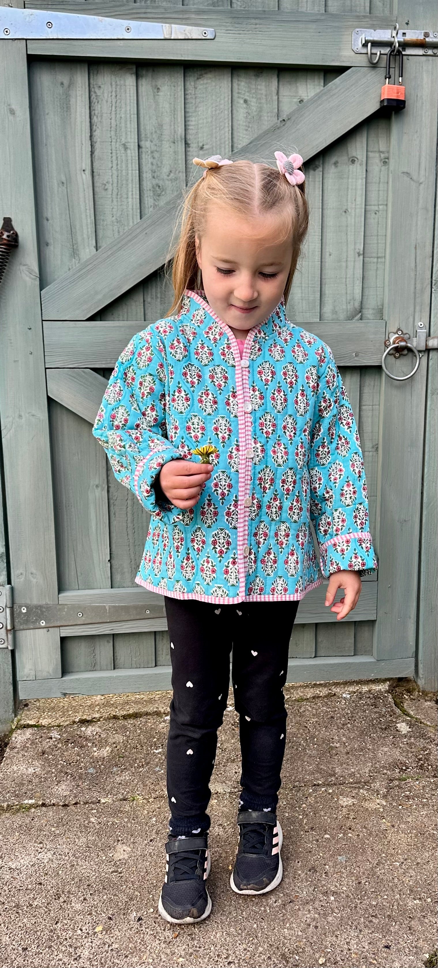 Turquoise Lottie Quilted Jacket