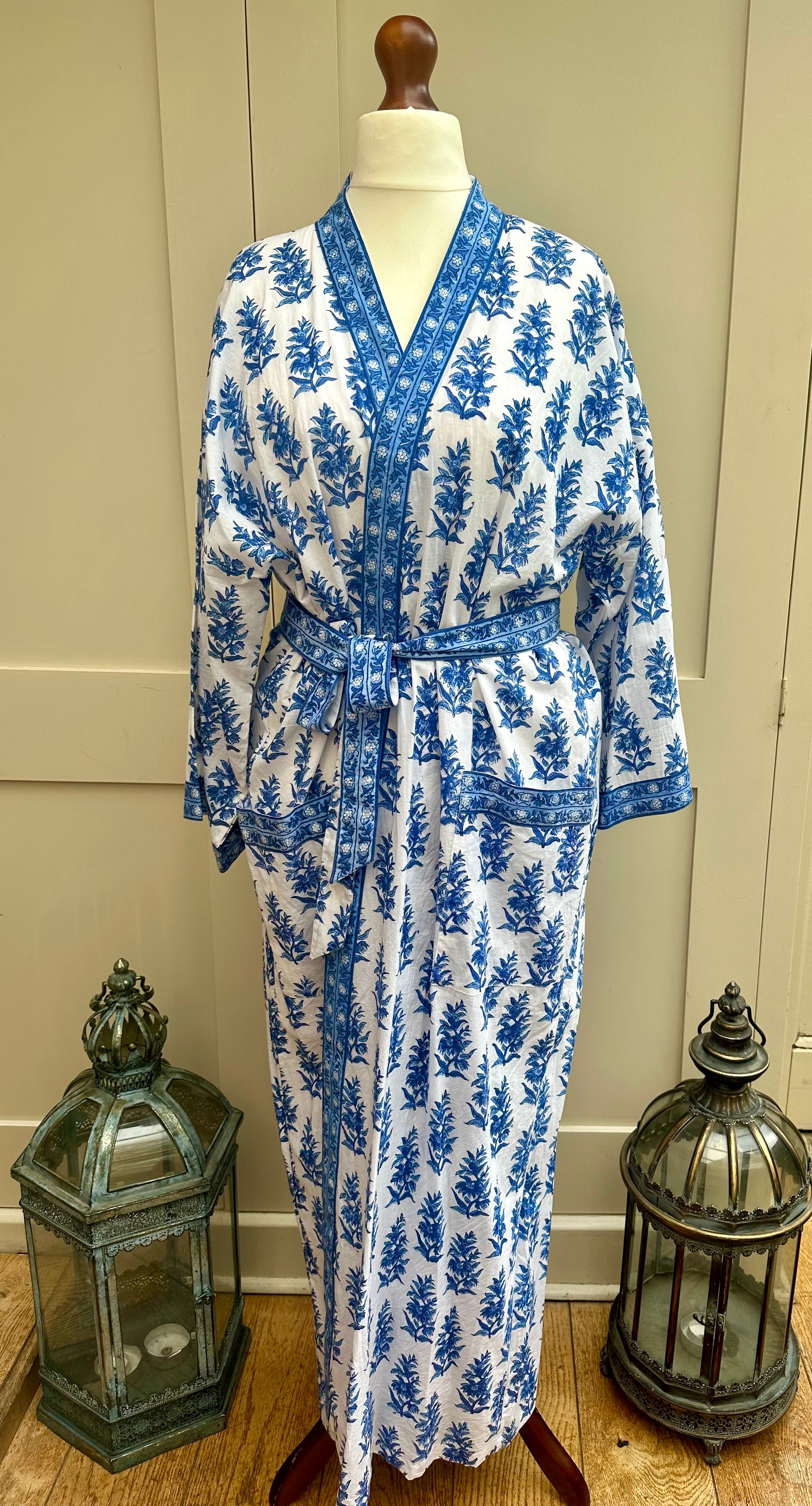 Anokhi Maria Long Dressing Gown
