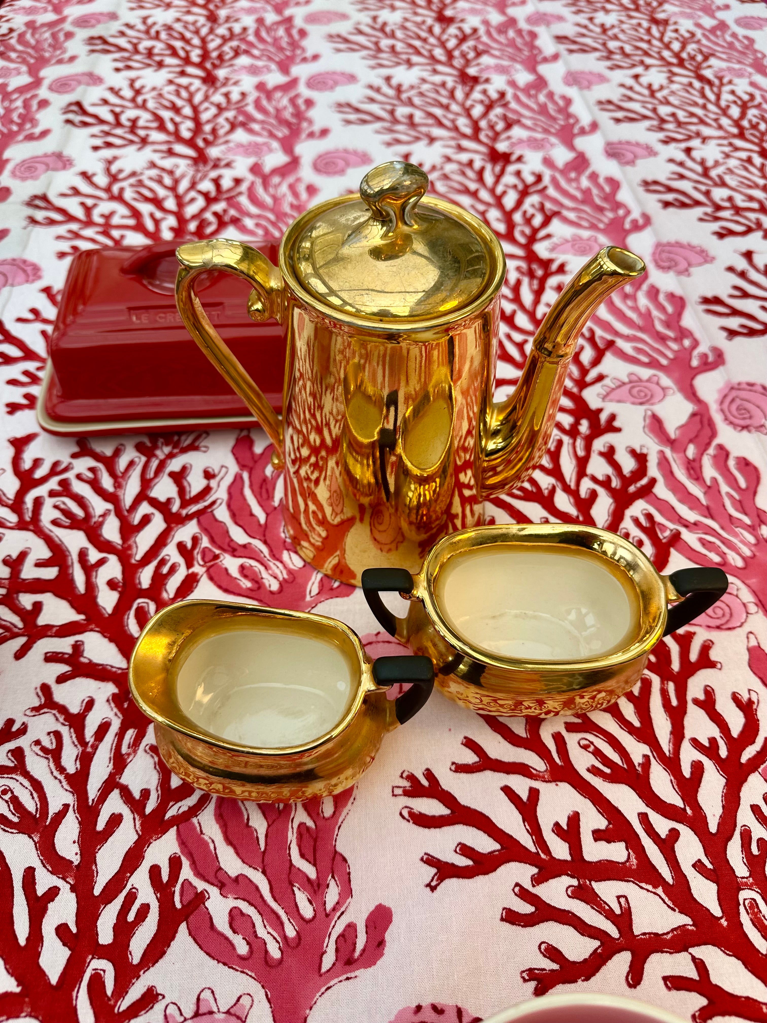 Wild Bazaar Red Portofino Tablecloth