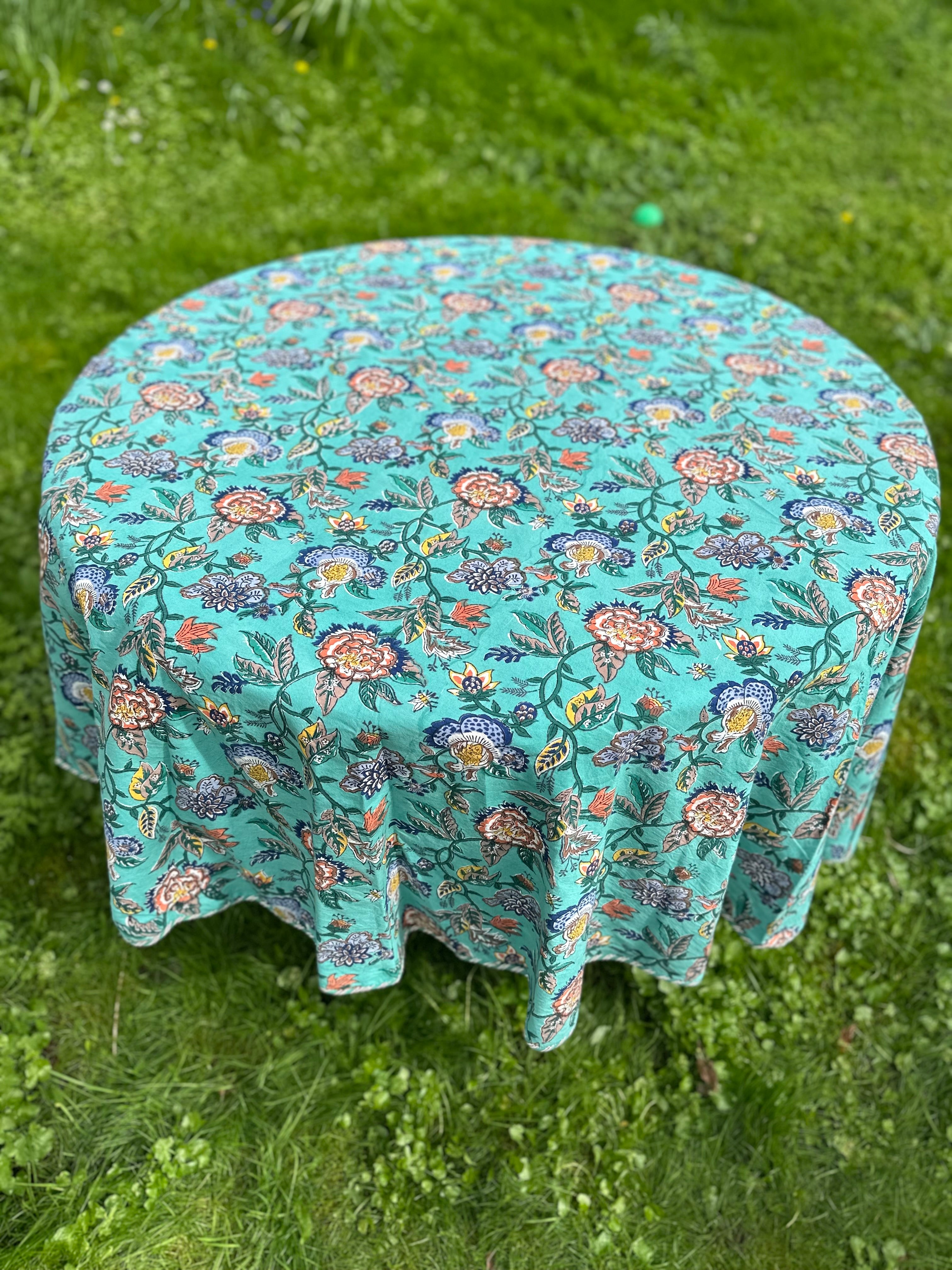 Tansy Round Tablecloth