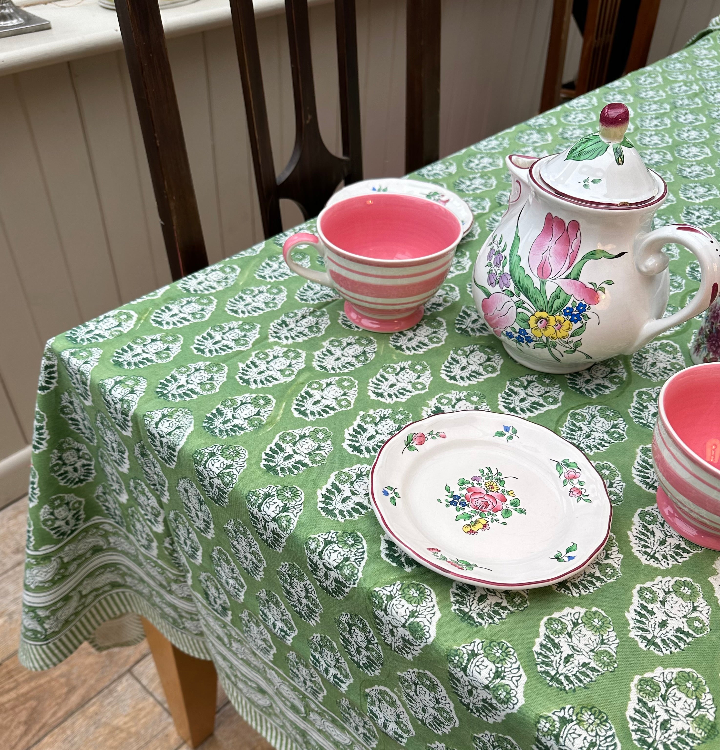 Green Brindisi Tablecloth