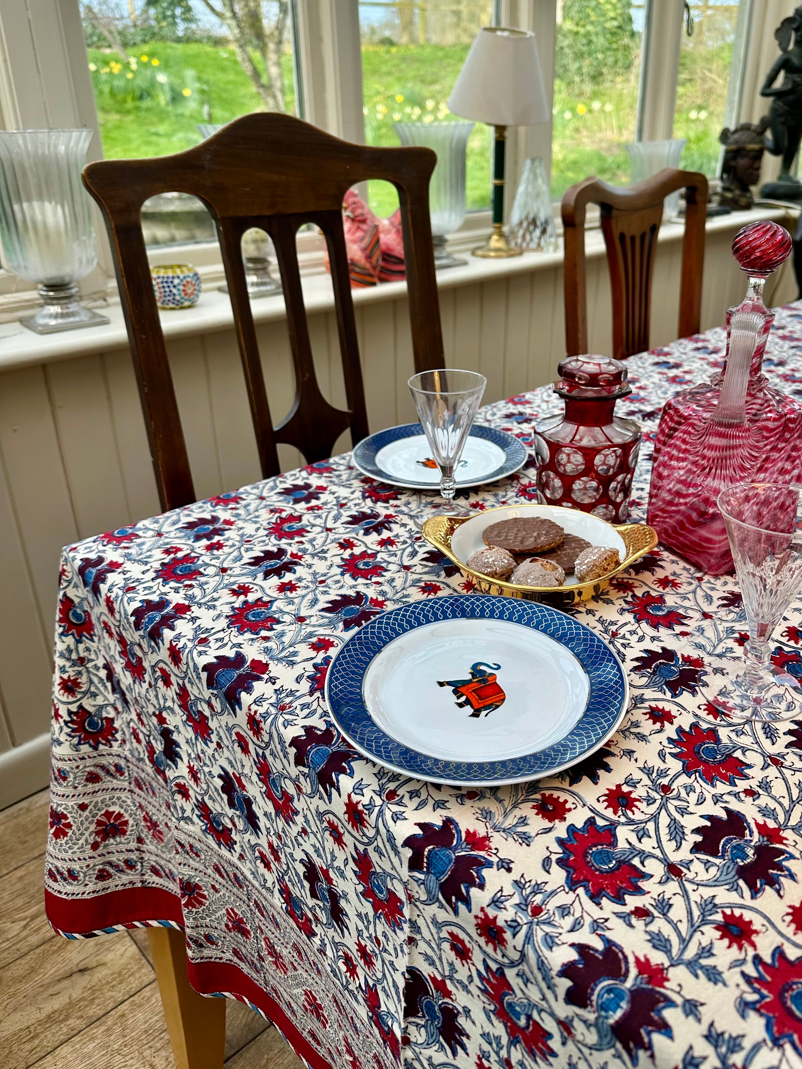 Anokhi Bordeaux Tablecloth