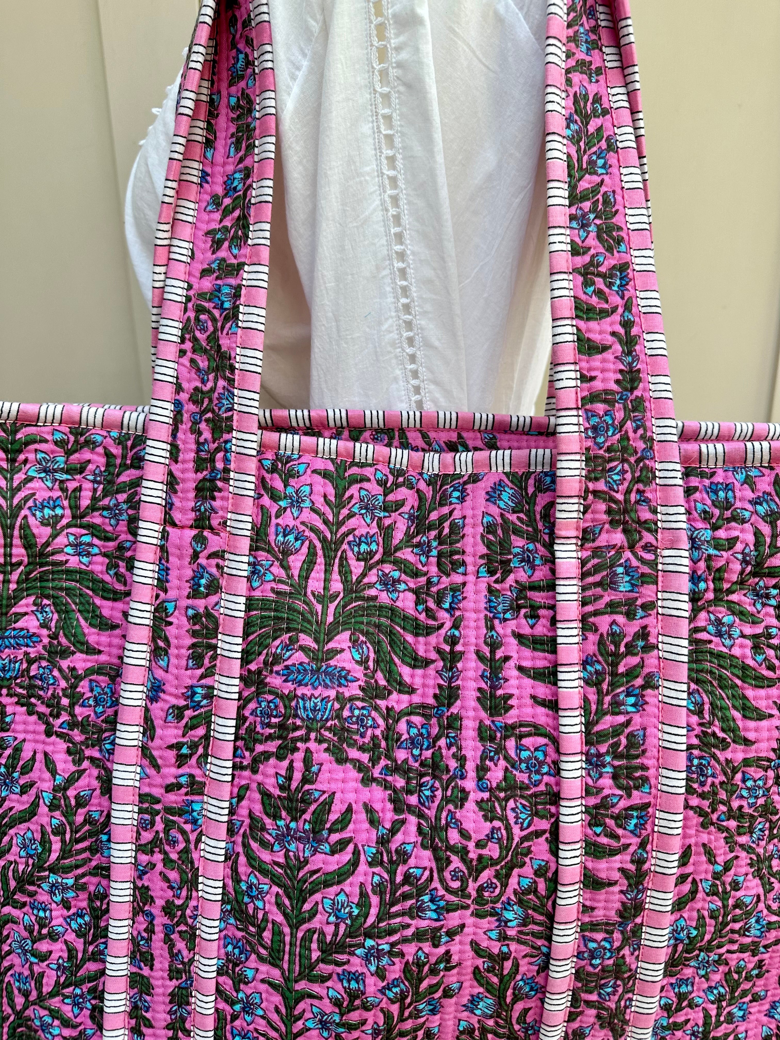 Pink Palmyra Oriana Zip Bag
