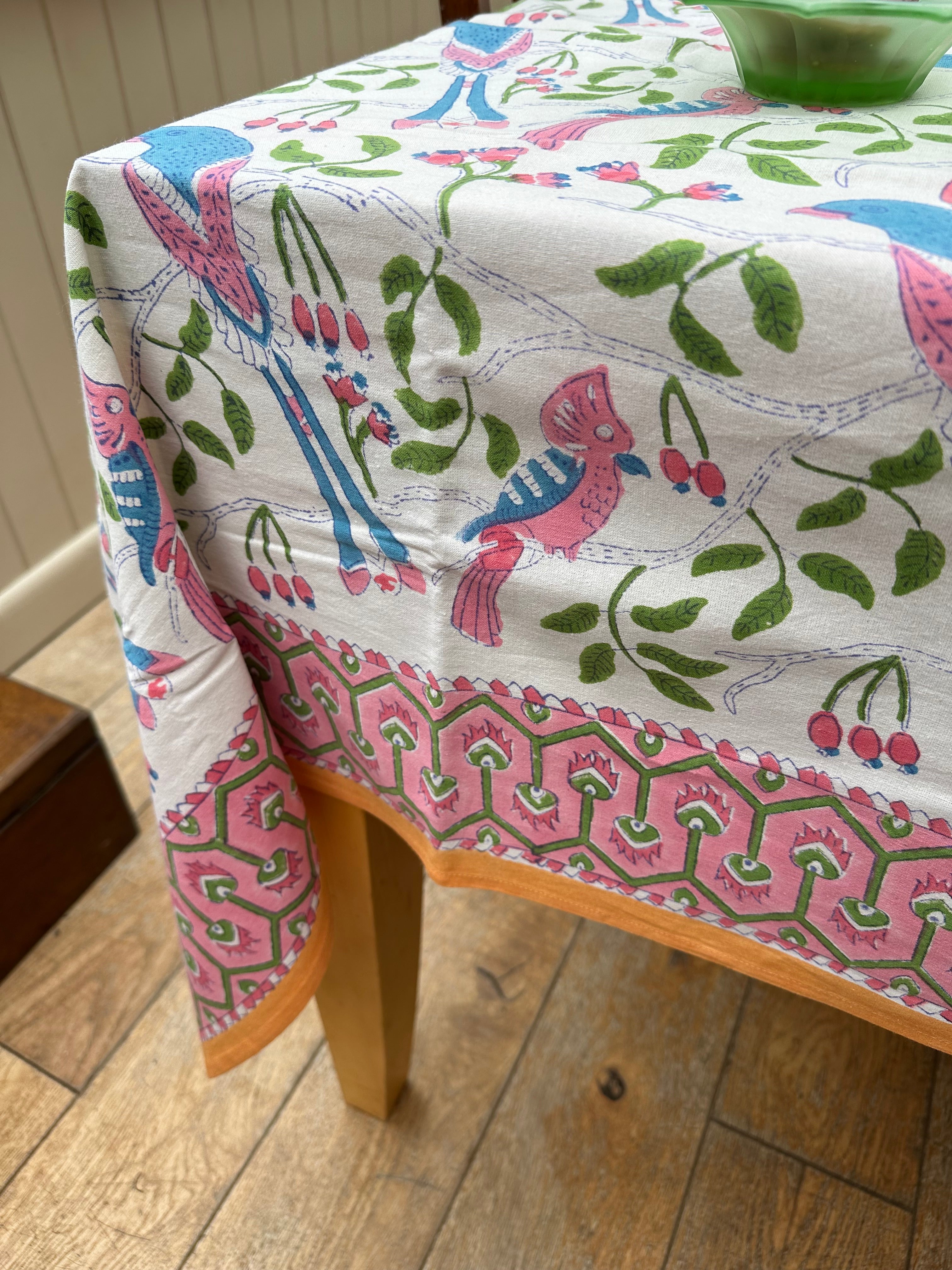 Summer Birds Tablecloth
