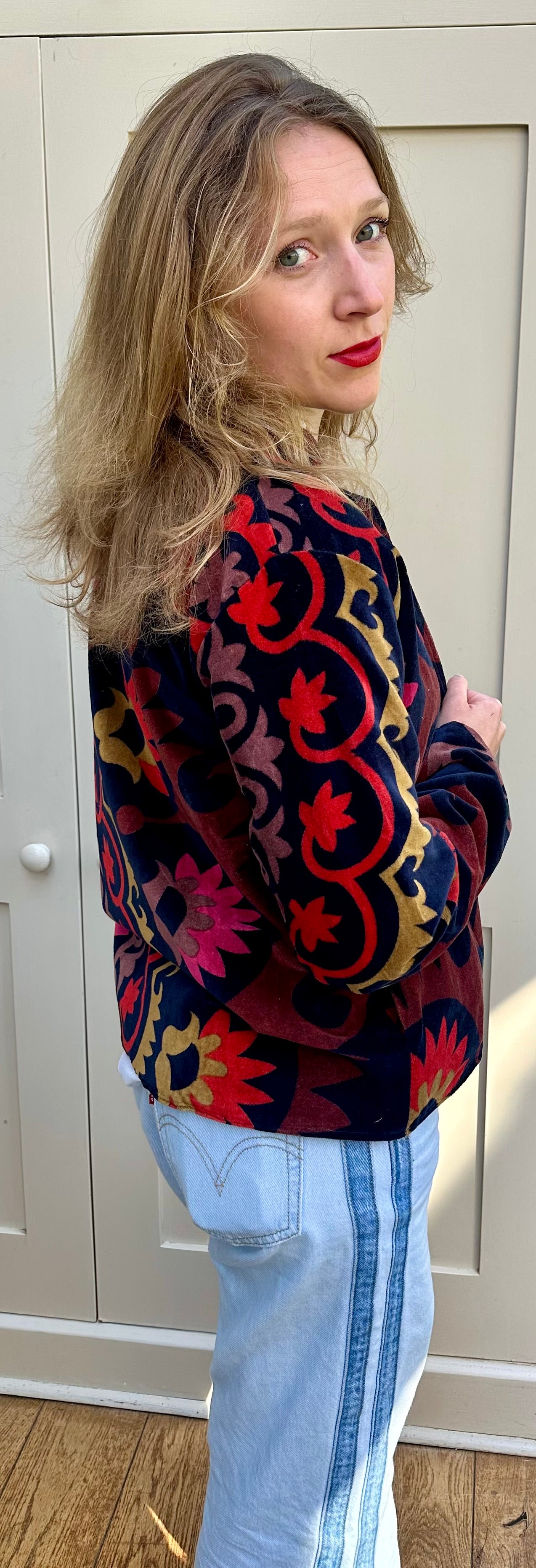 Midnight Velvet Suzani Jacket