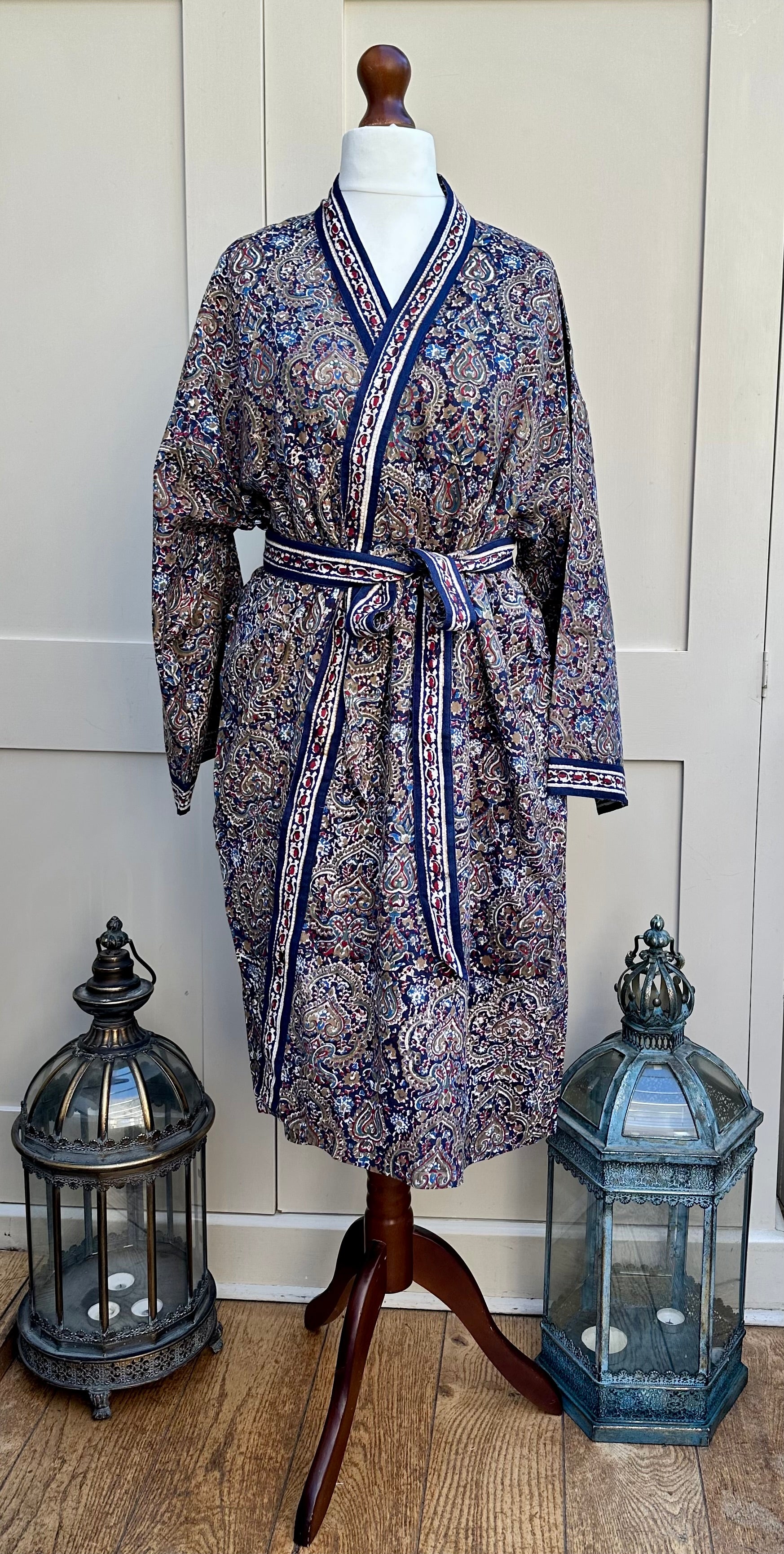 Anokhi Pamela Midi Dressing Gown