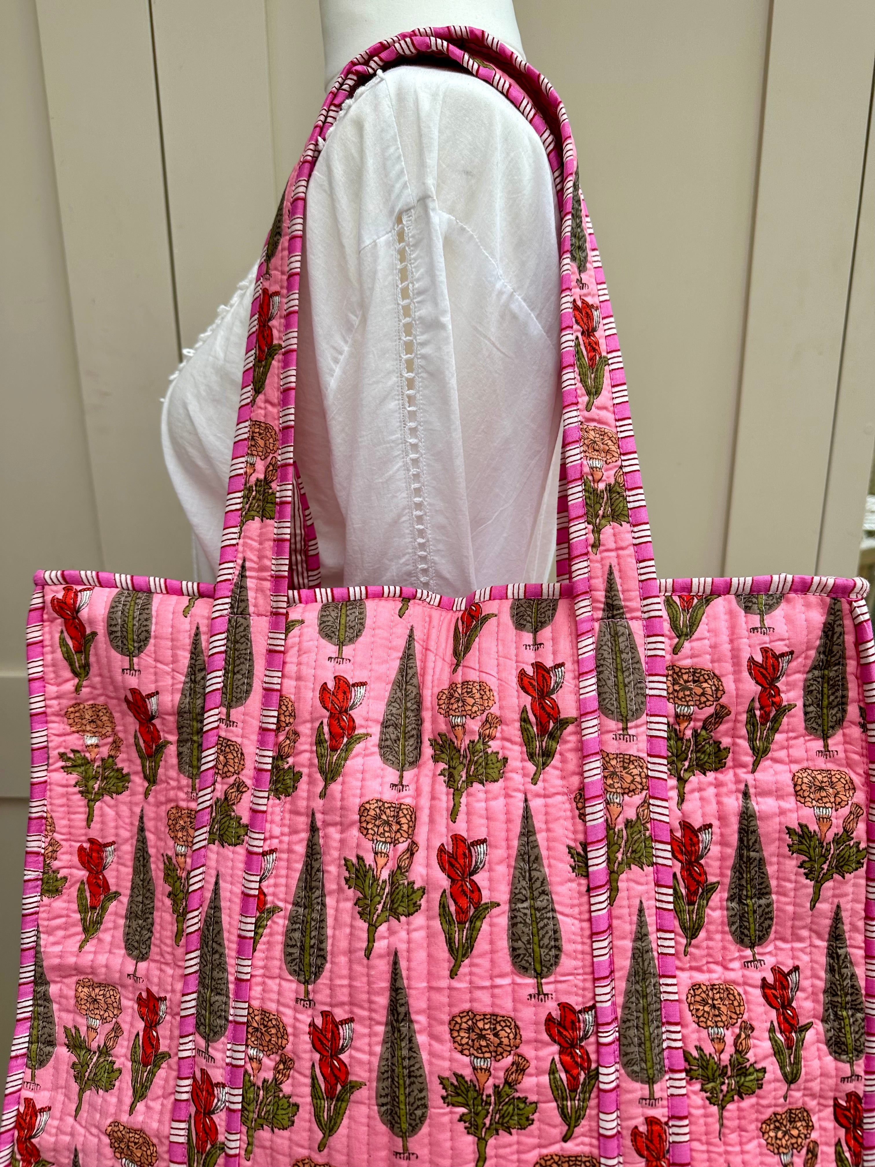 Pink Cypress Zip Bag