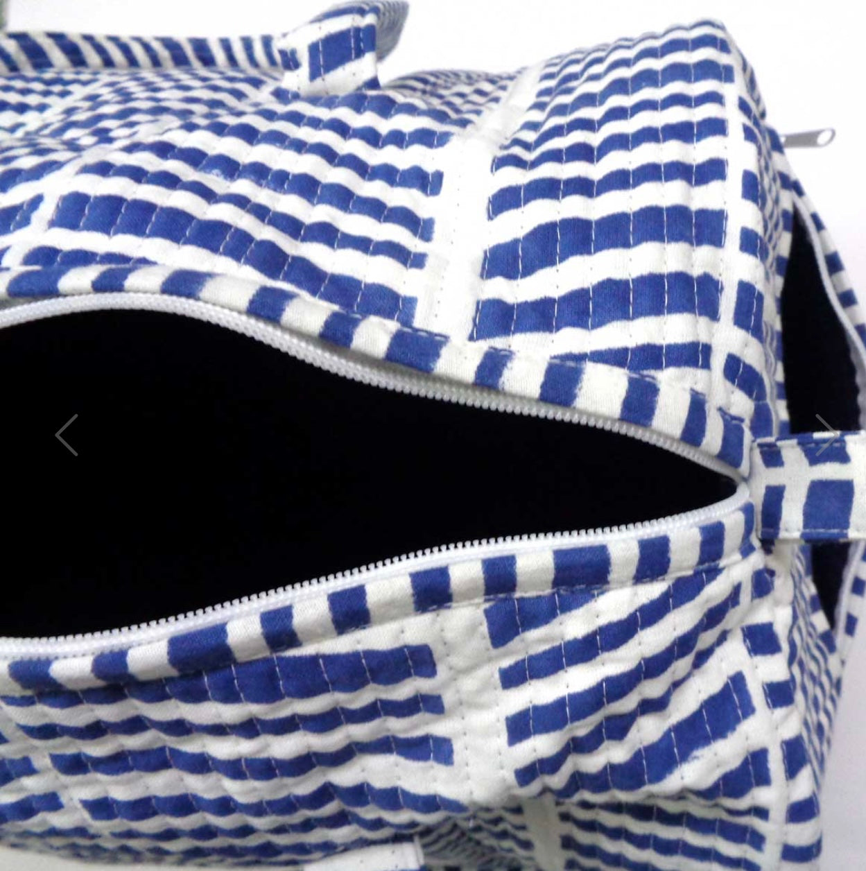 Blue Mati Stripe Weekend Bag