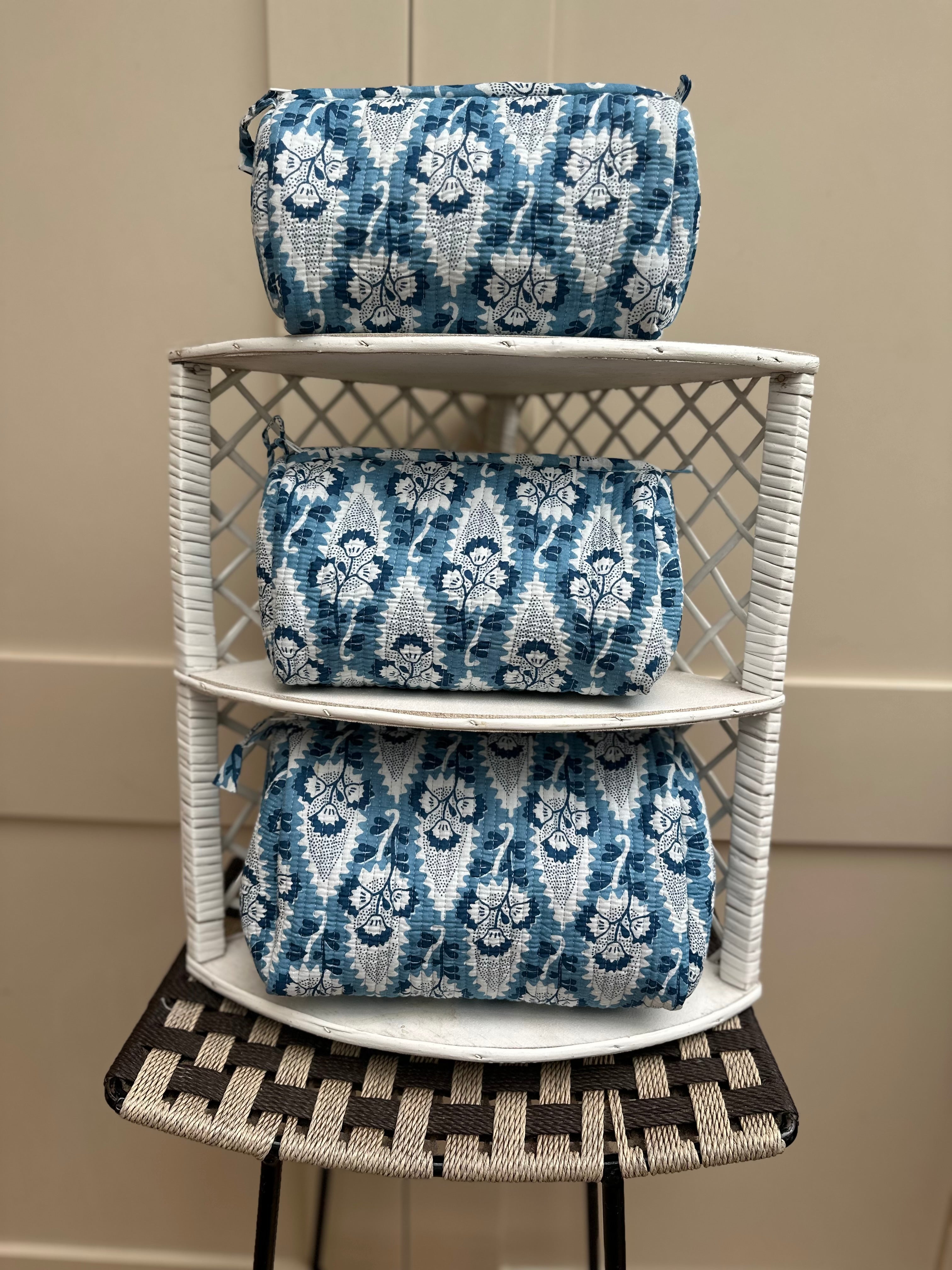 Blue Bouquet Sponge Bag