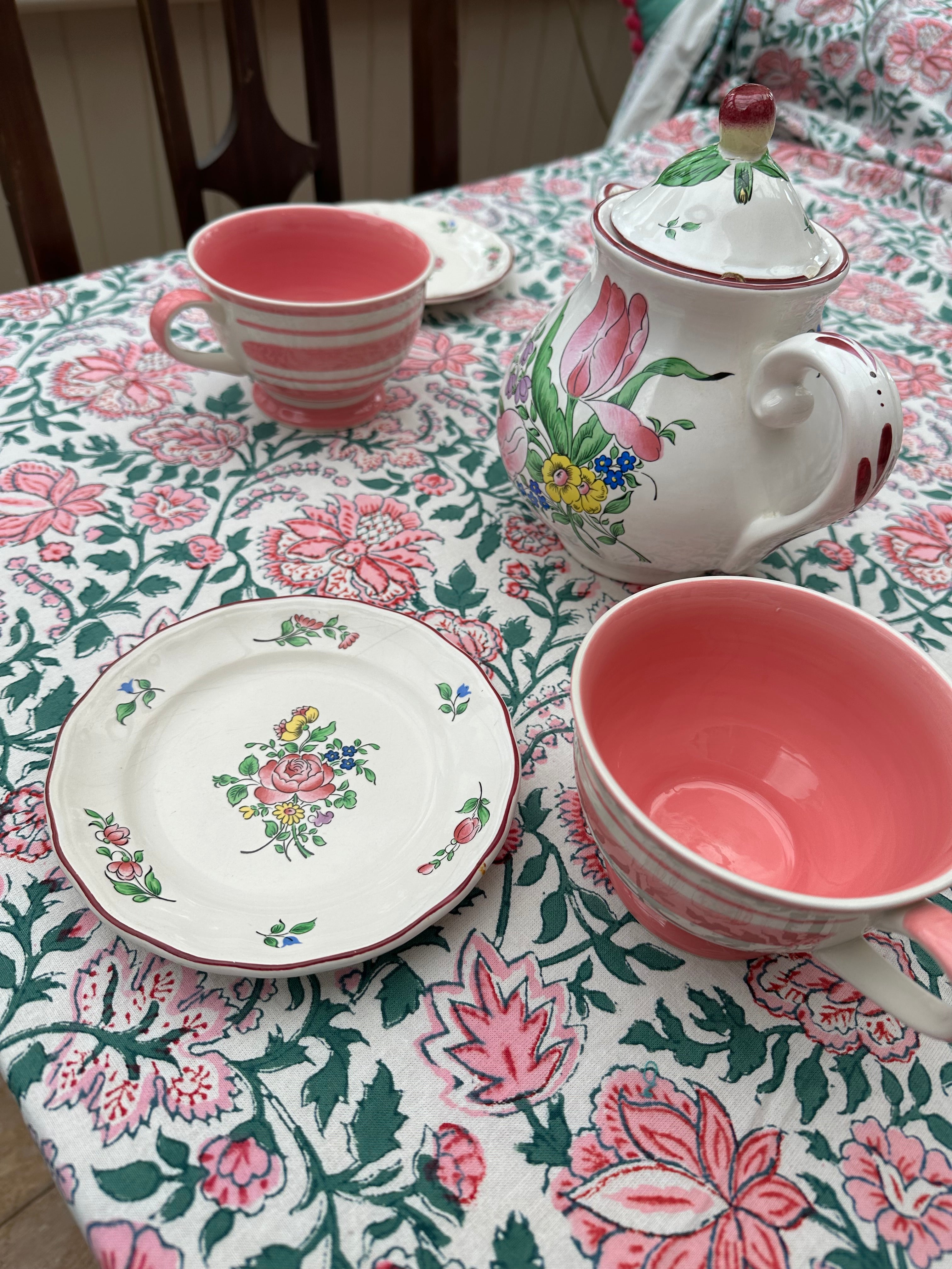 Pink Positano Tablecloth
