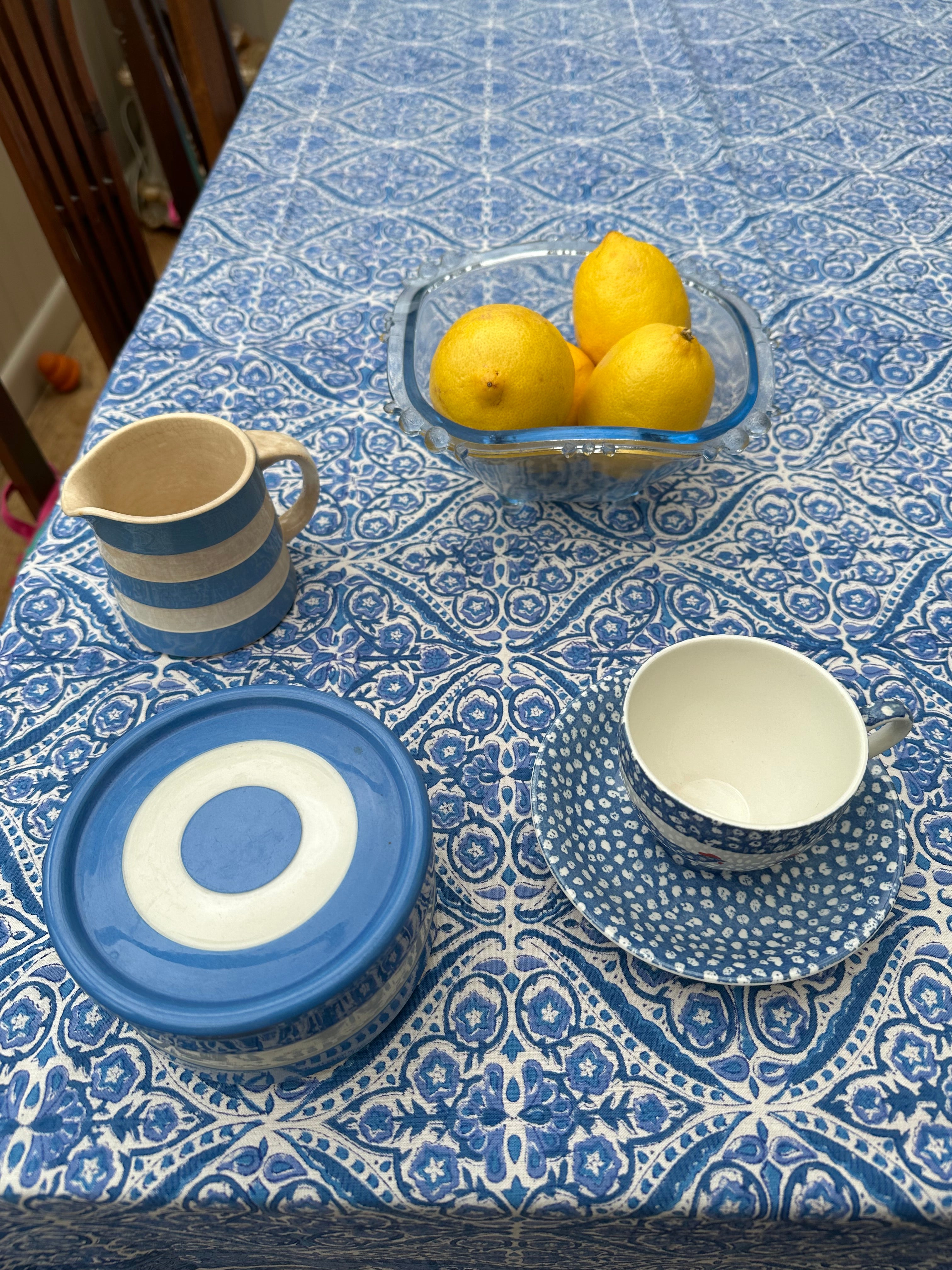 Blue Marianna Tablecloth