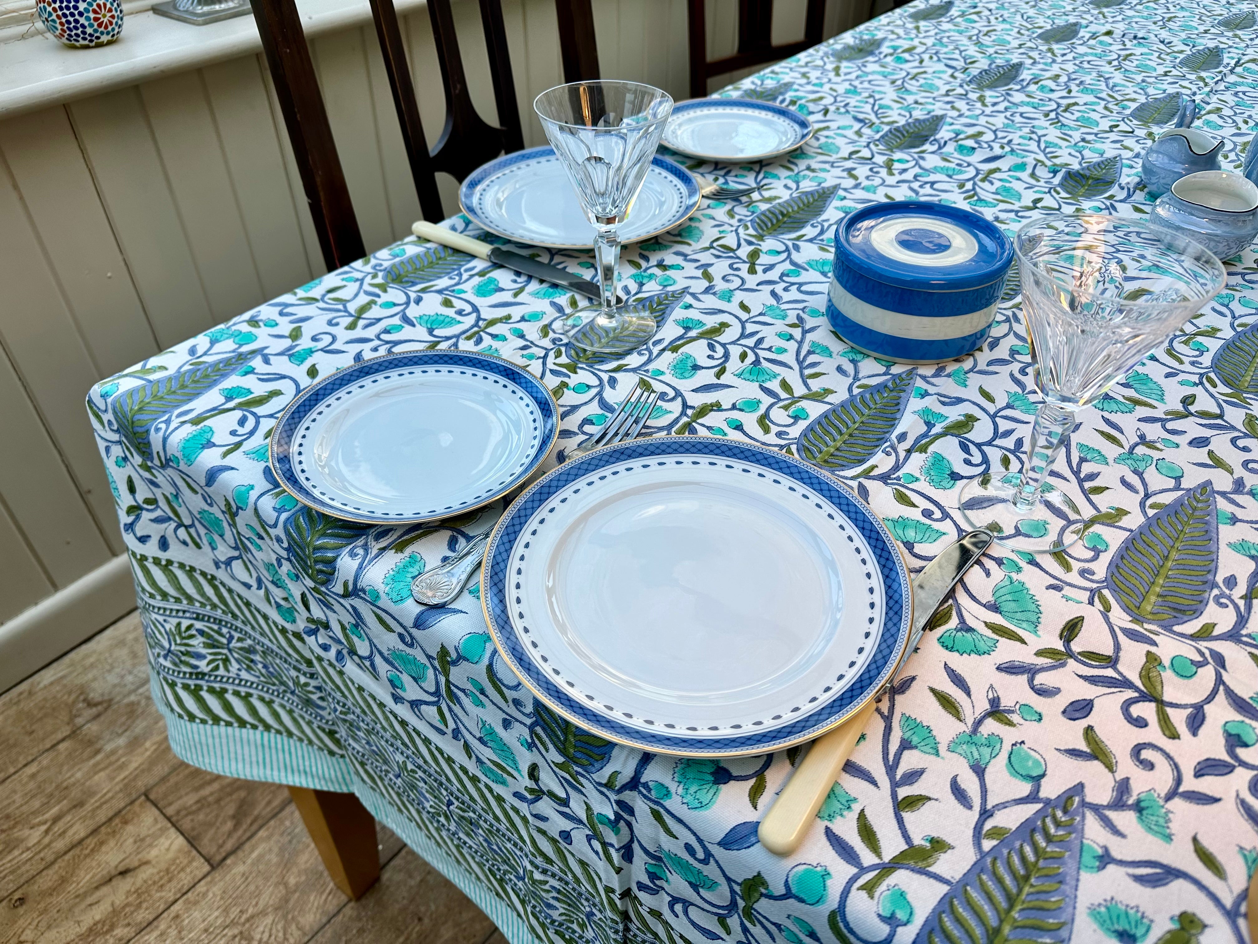 Blue Rosanna Tablecloth