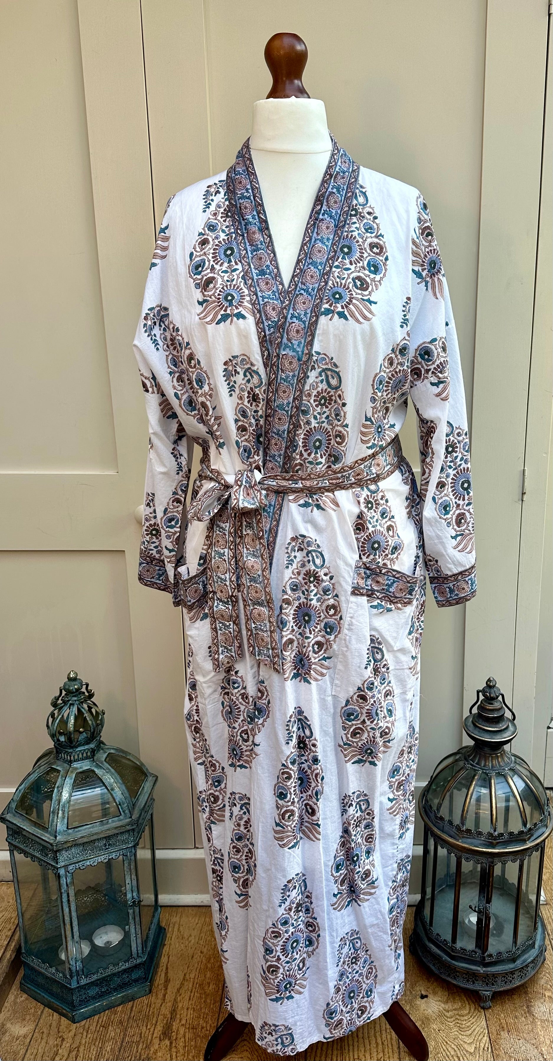 Anokhi Taormina Long Dressing Gown