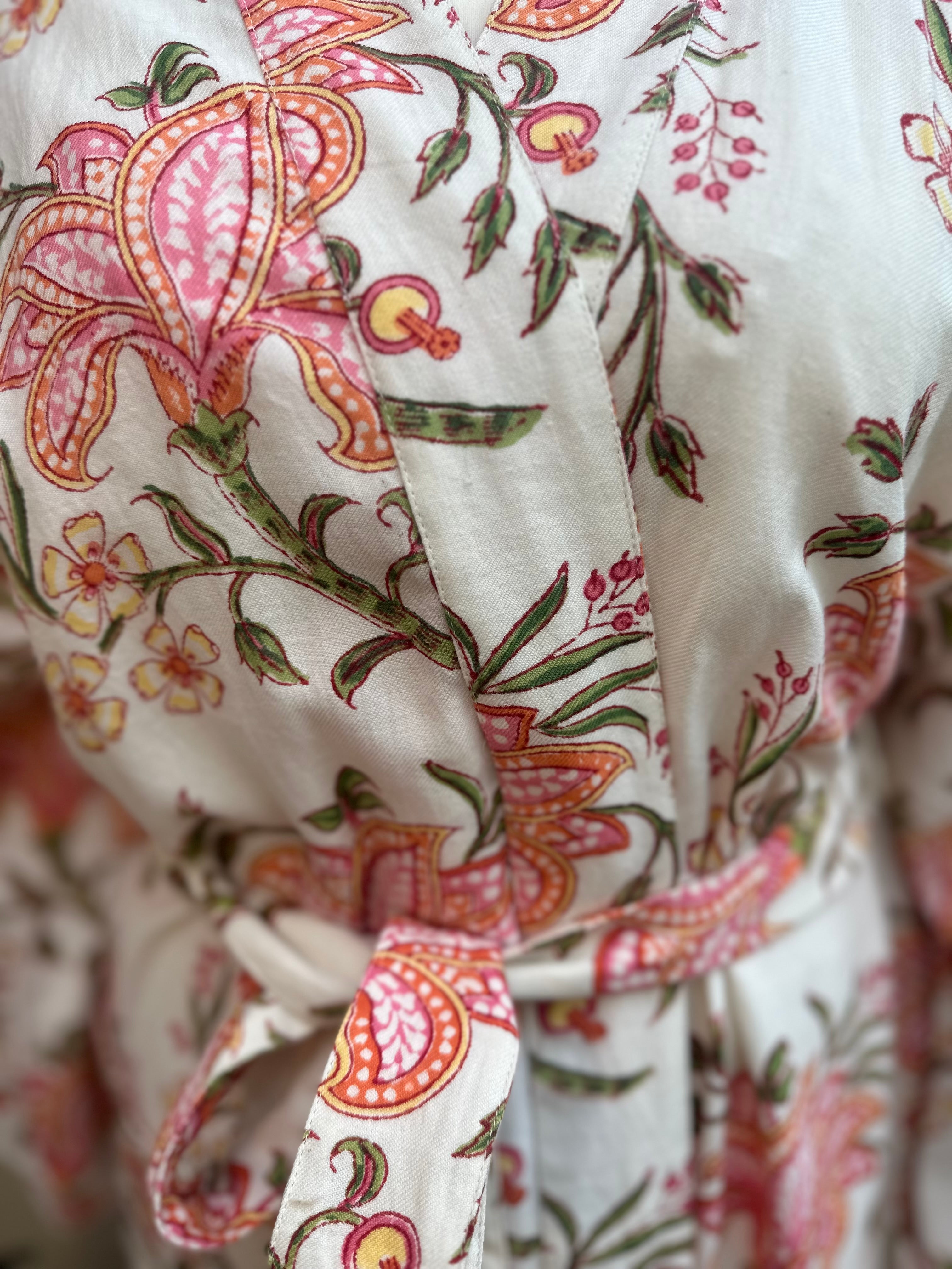 Anokhi Sacha Long Dressing Gown