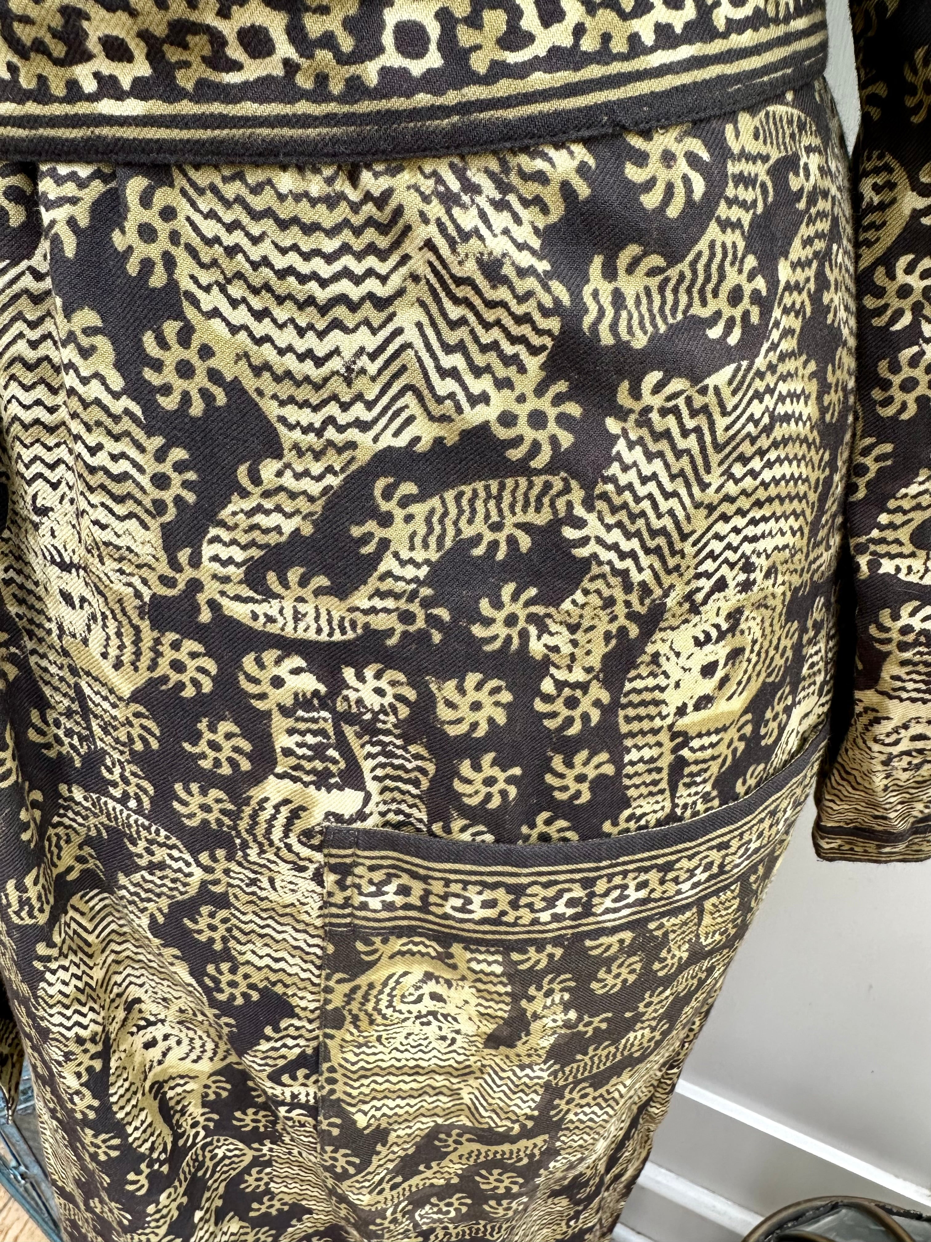 Anokhi Tiger Long Dressing Gown