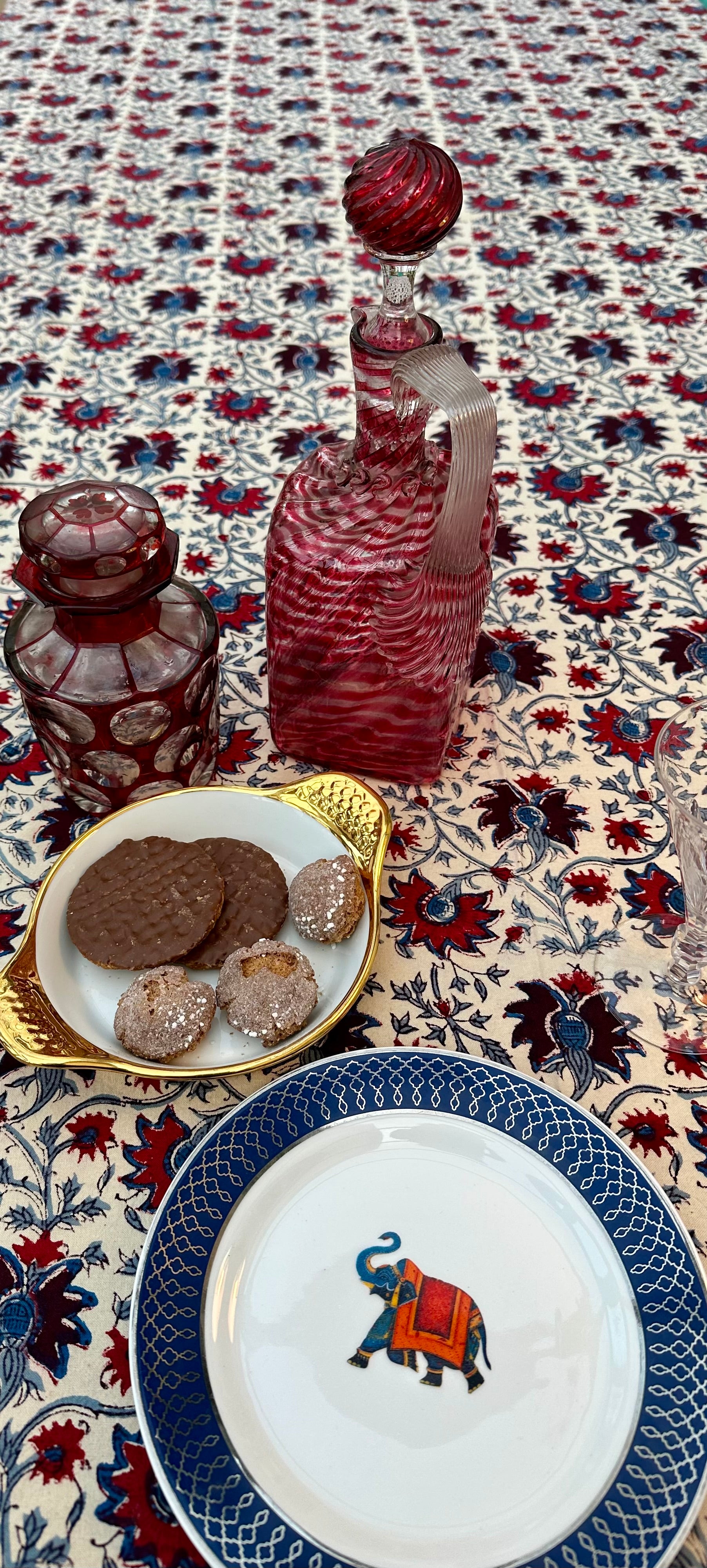 Anokhi Bordeaux Tablecloth