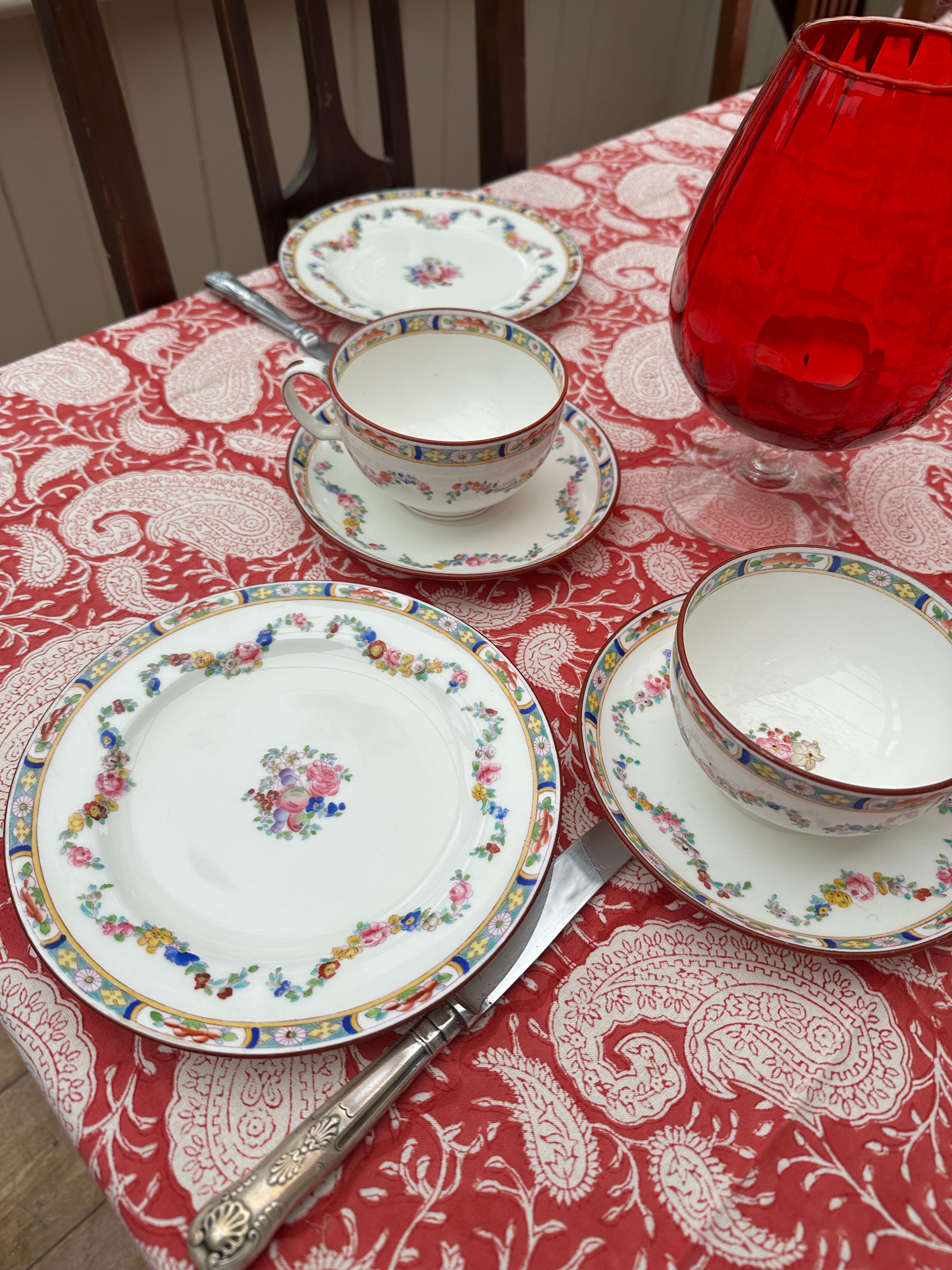 Wild Bazaar Raspberry Tarifa Tablecloth