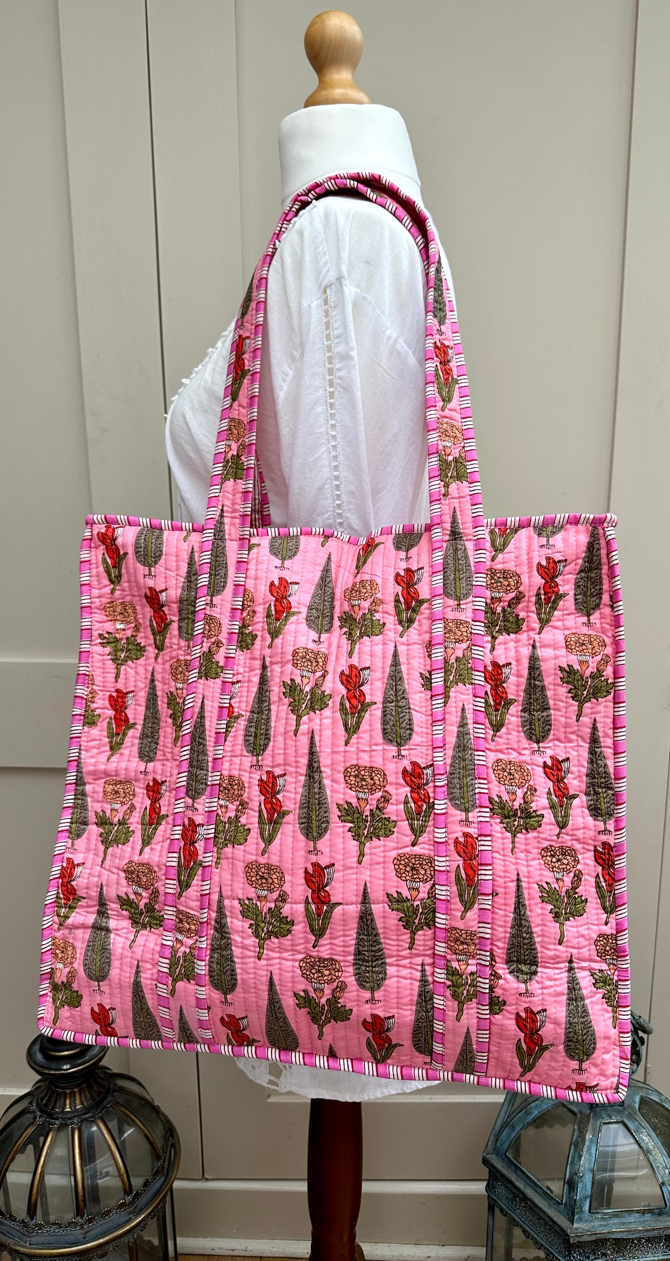 Pink Cypress Zip Bag