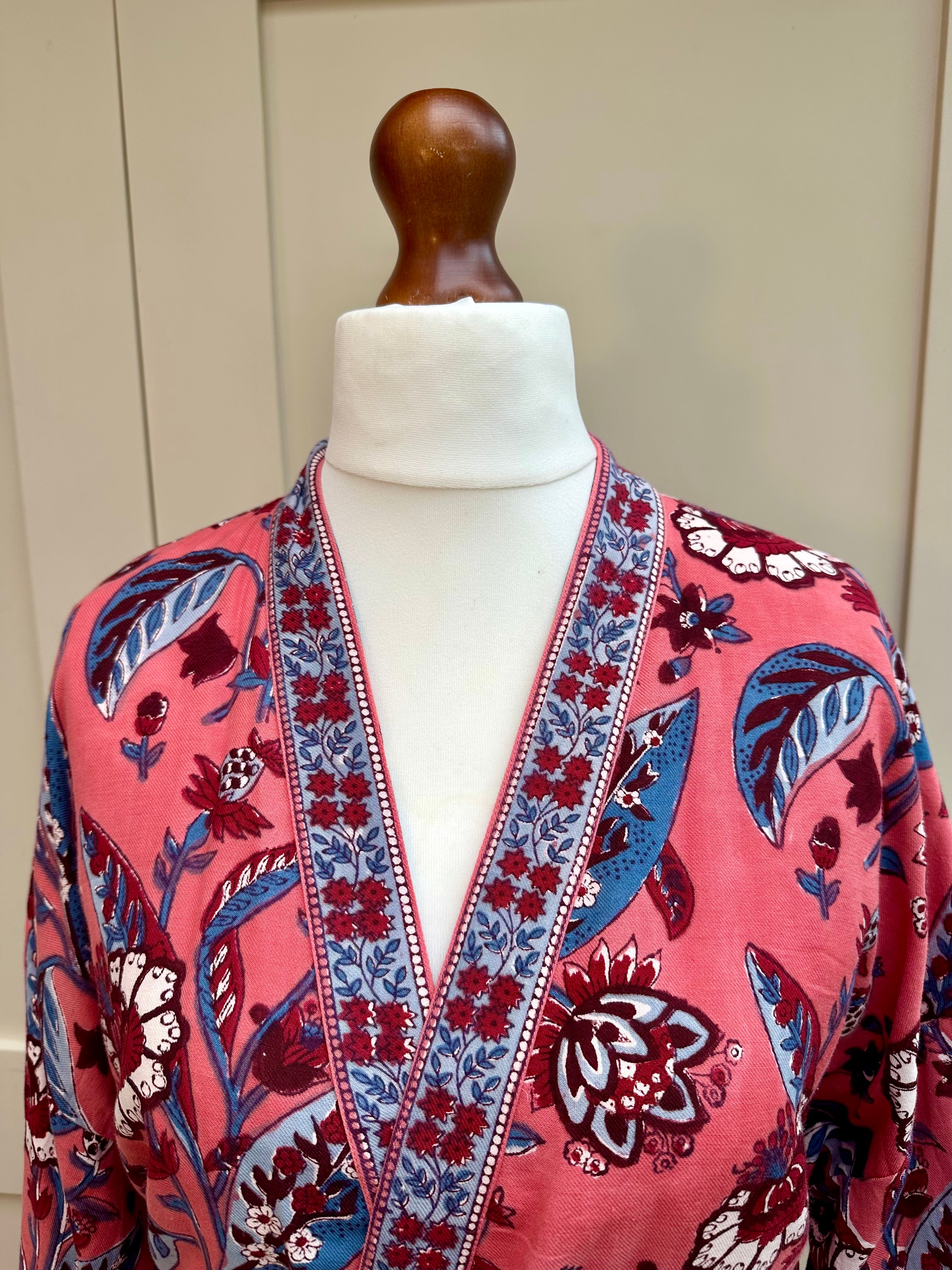 Anokhi Sandy Soft Midi Cotton Dressing Gown