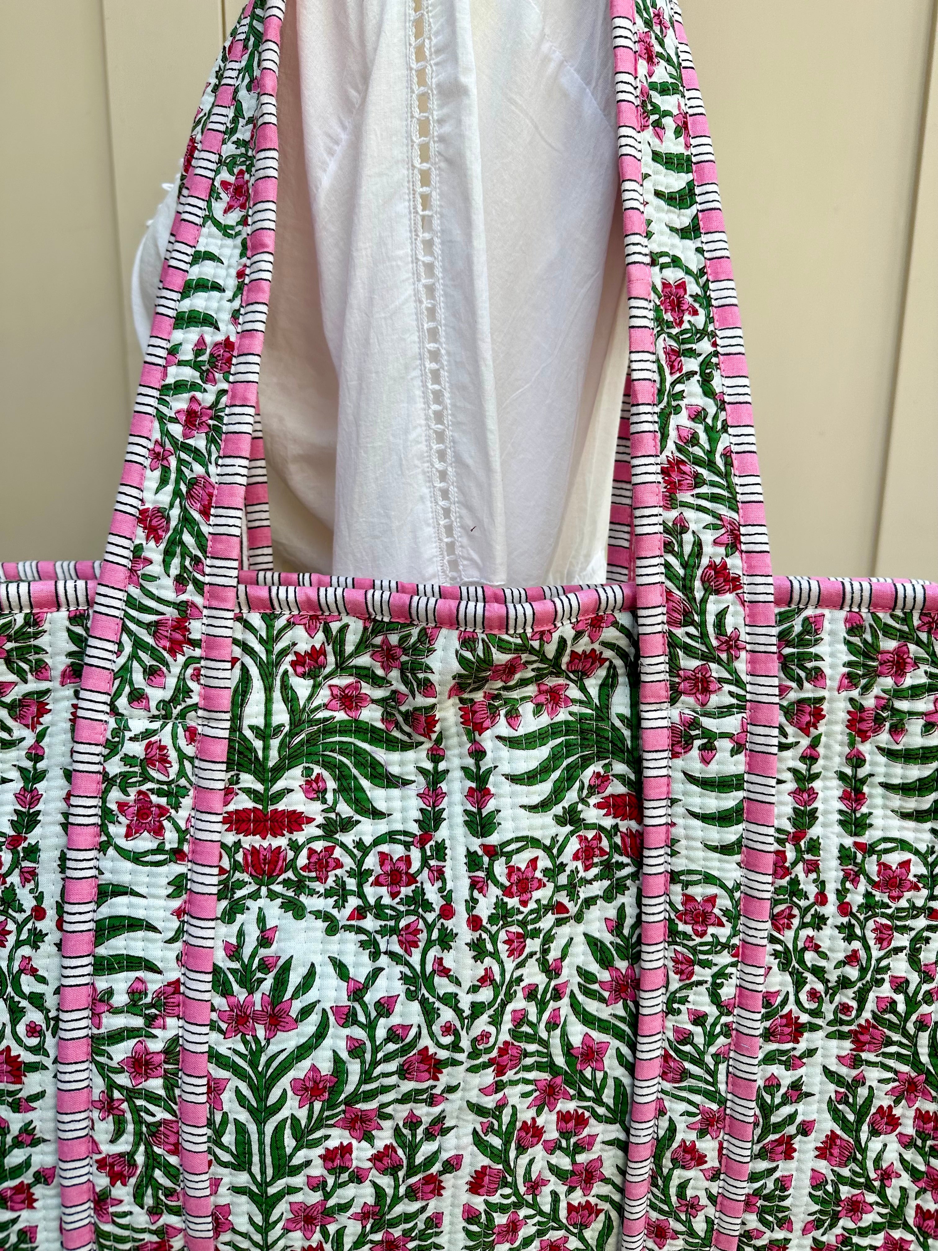White Palmyra Oriana Zip Bag