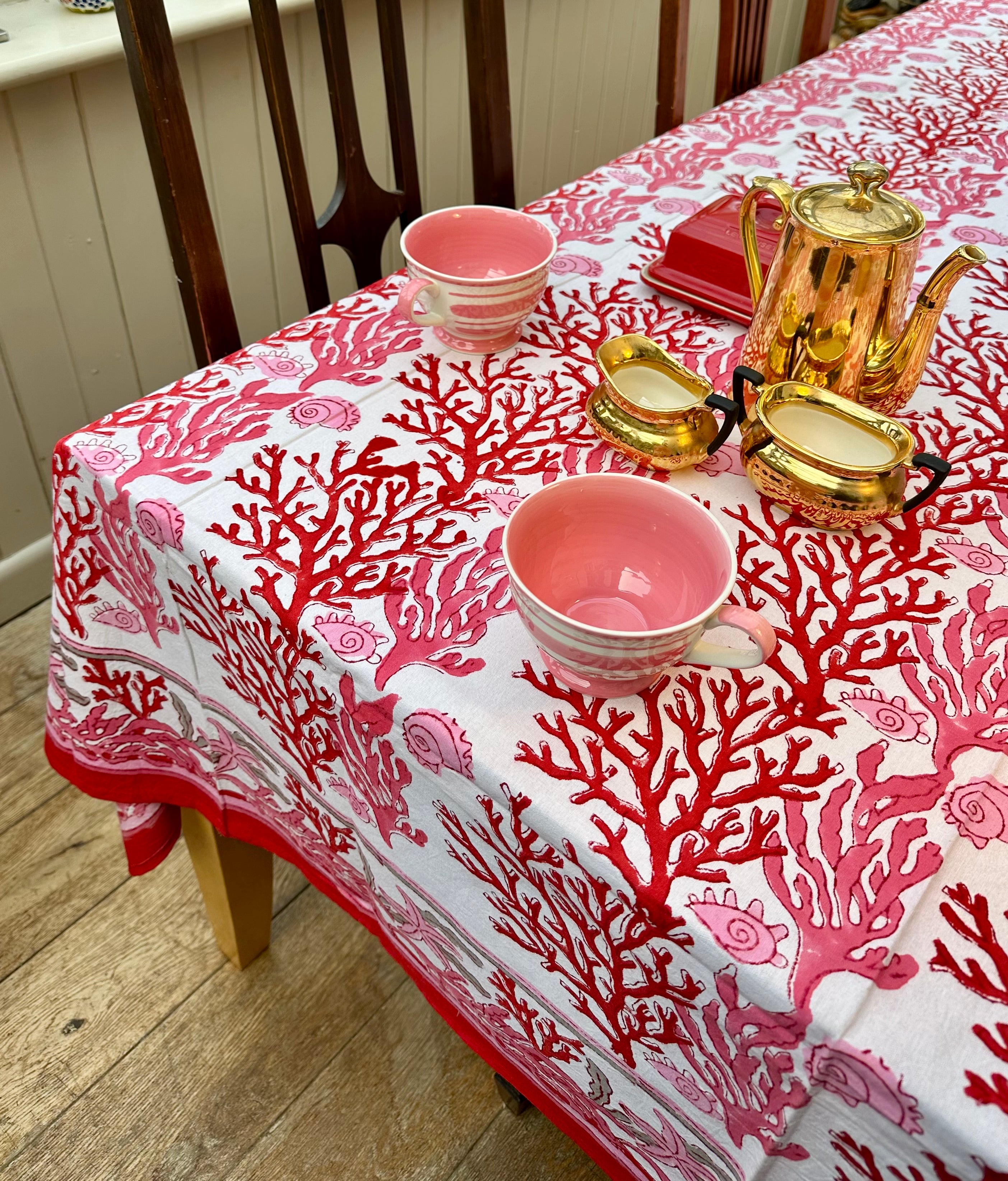 Wild Bazaar Red Portofino Tablecloth