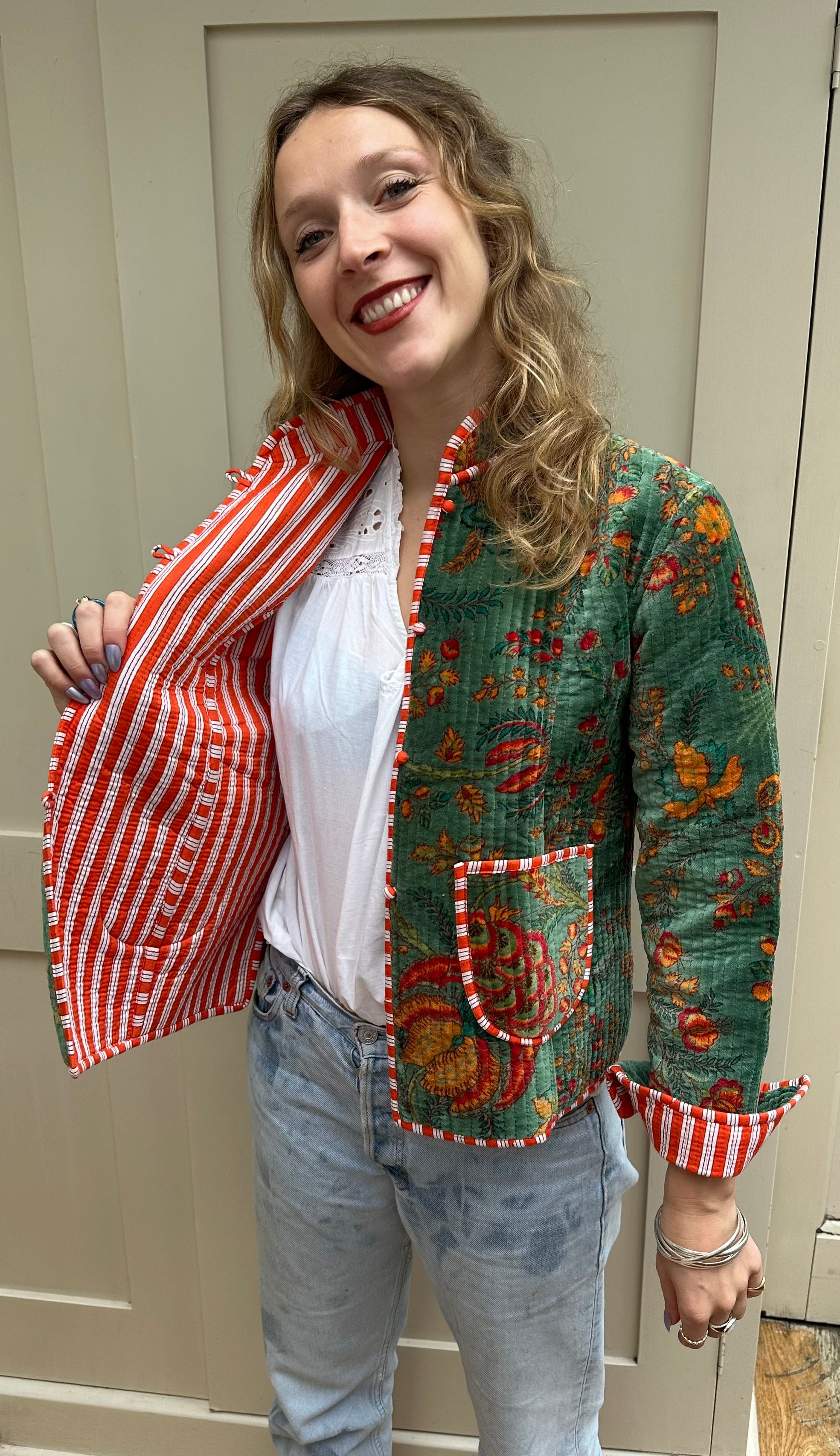 Emerald Velvet Jacket