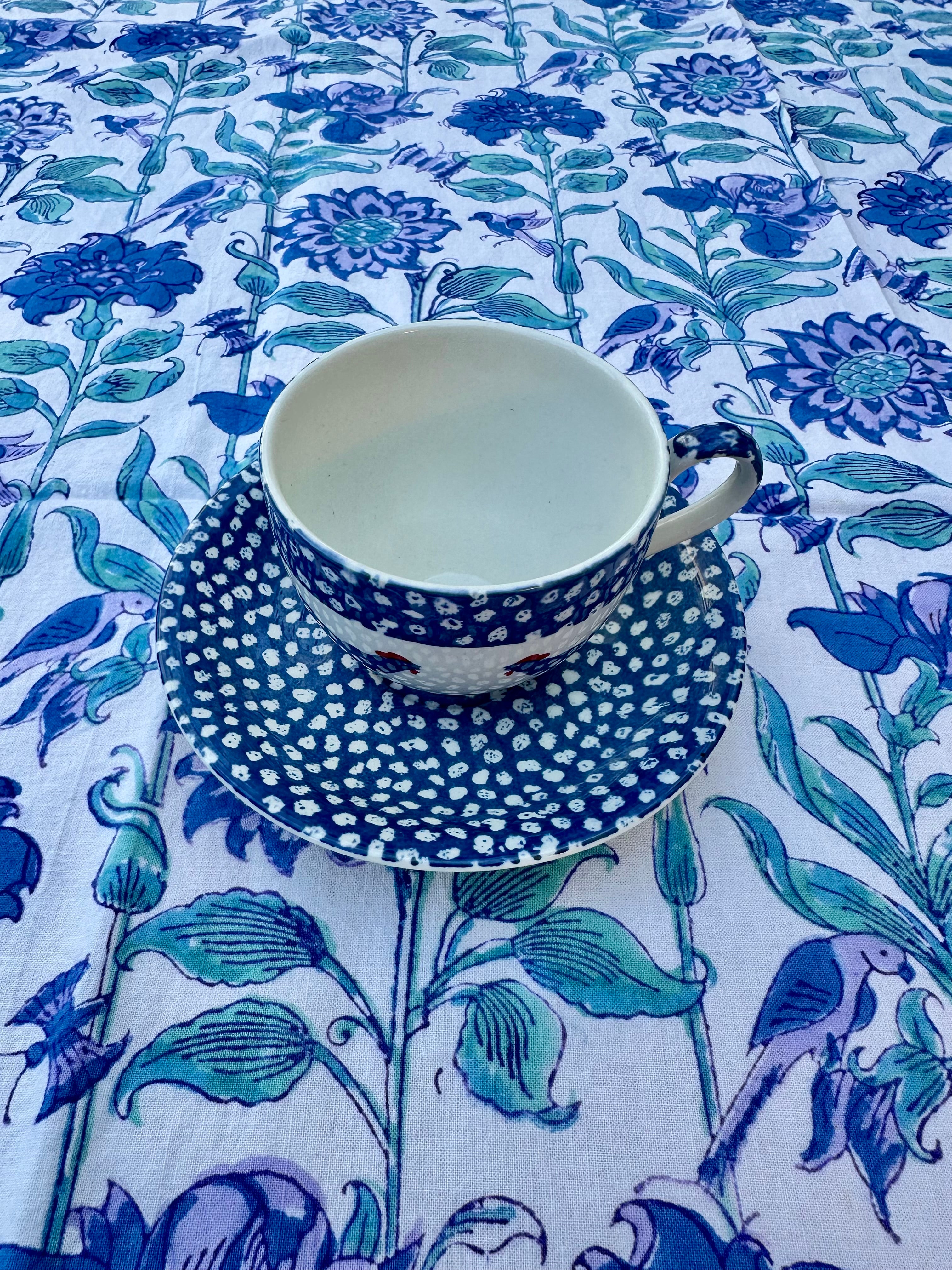 Anokhi Blue Artemis Tablecloth