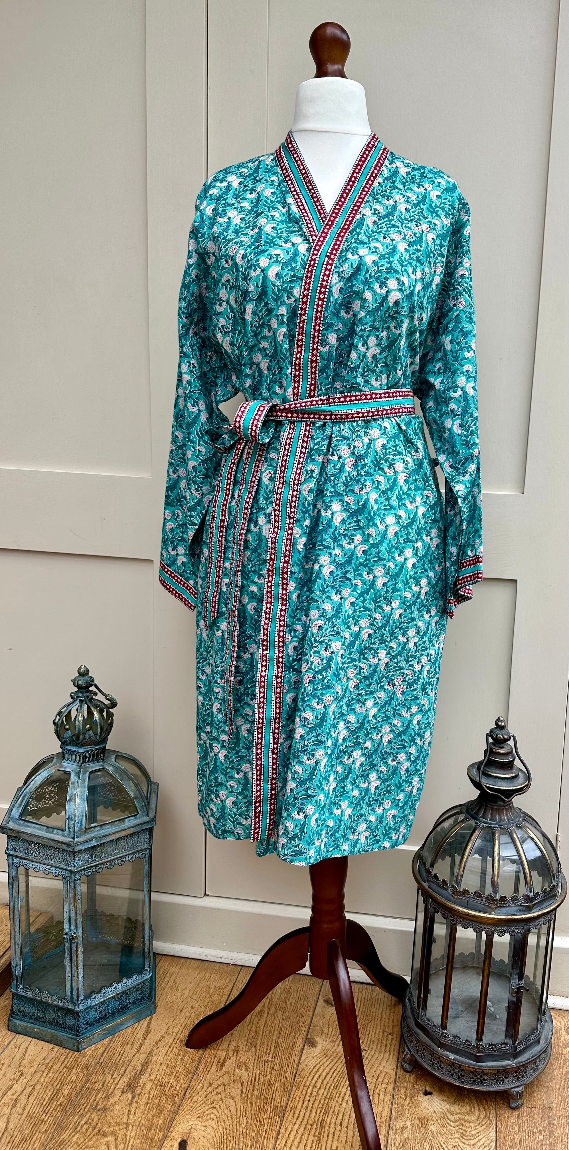 Anokhi Emilia Midi Dressing Gown