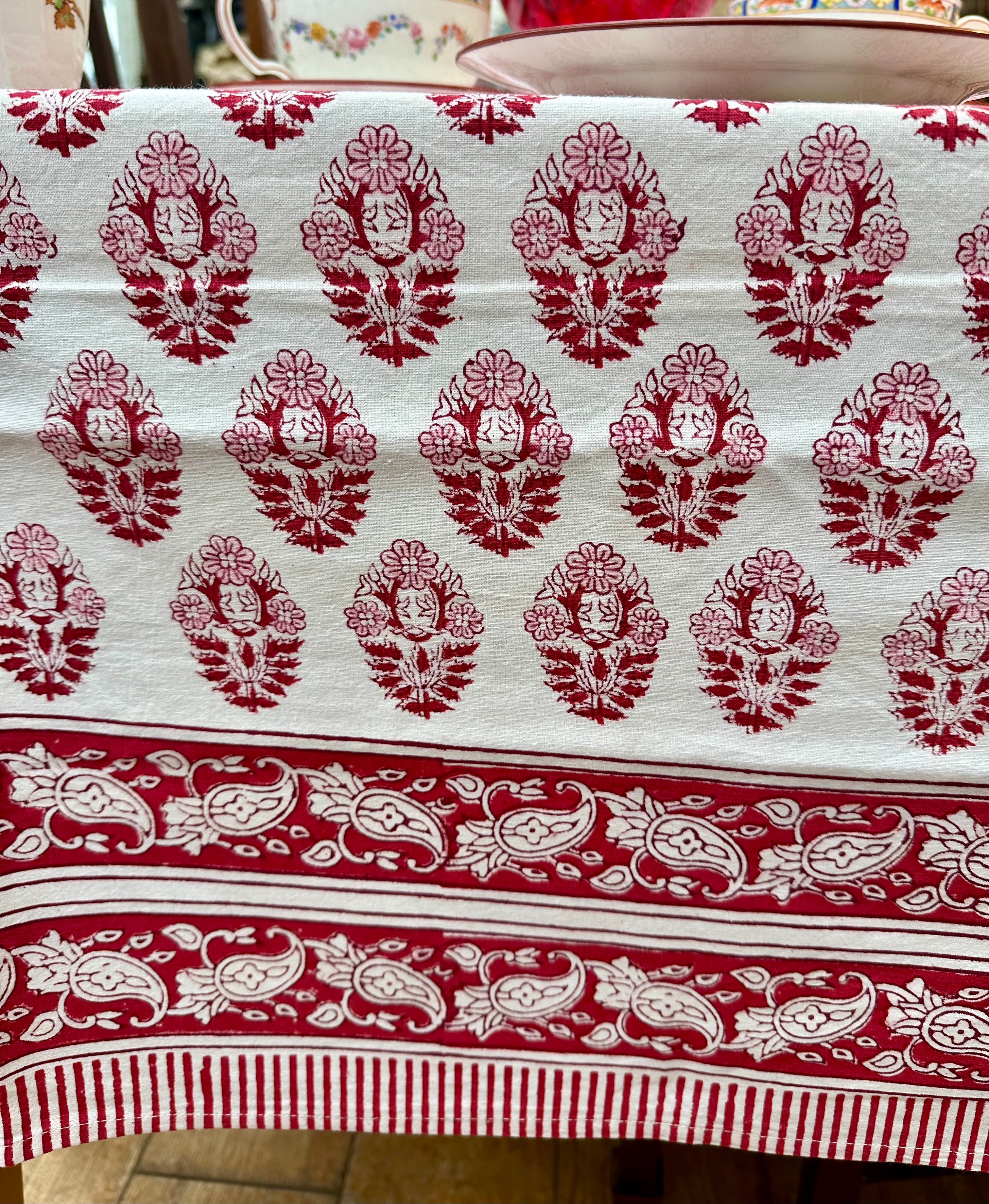 Red Brindisi Tablecloth
