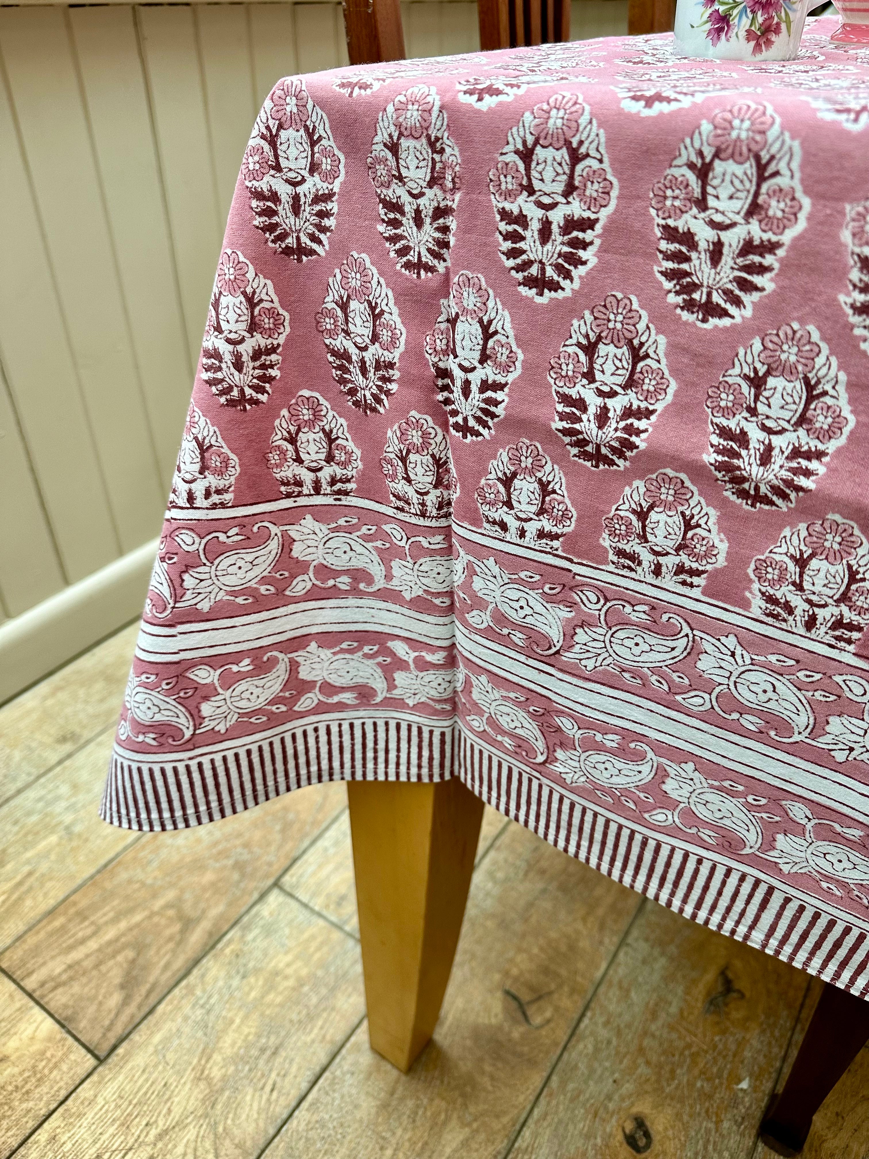 Pink Brindisi Tablecloth