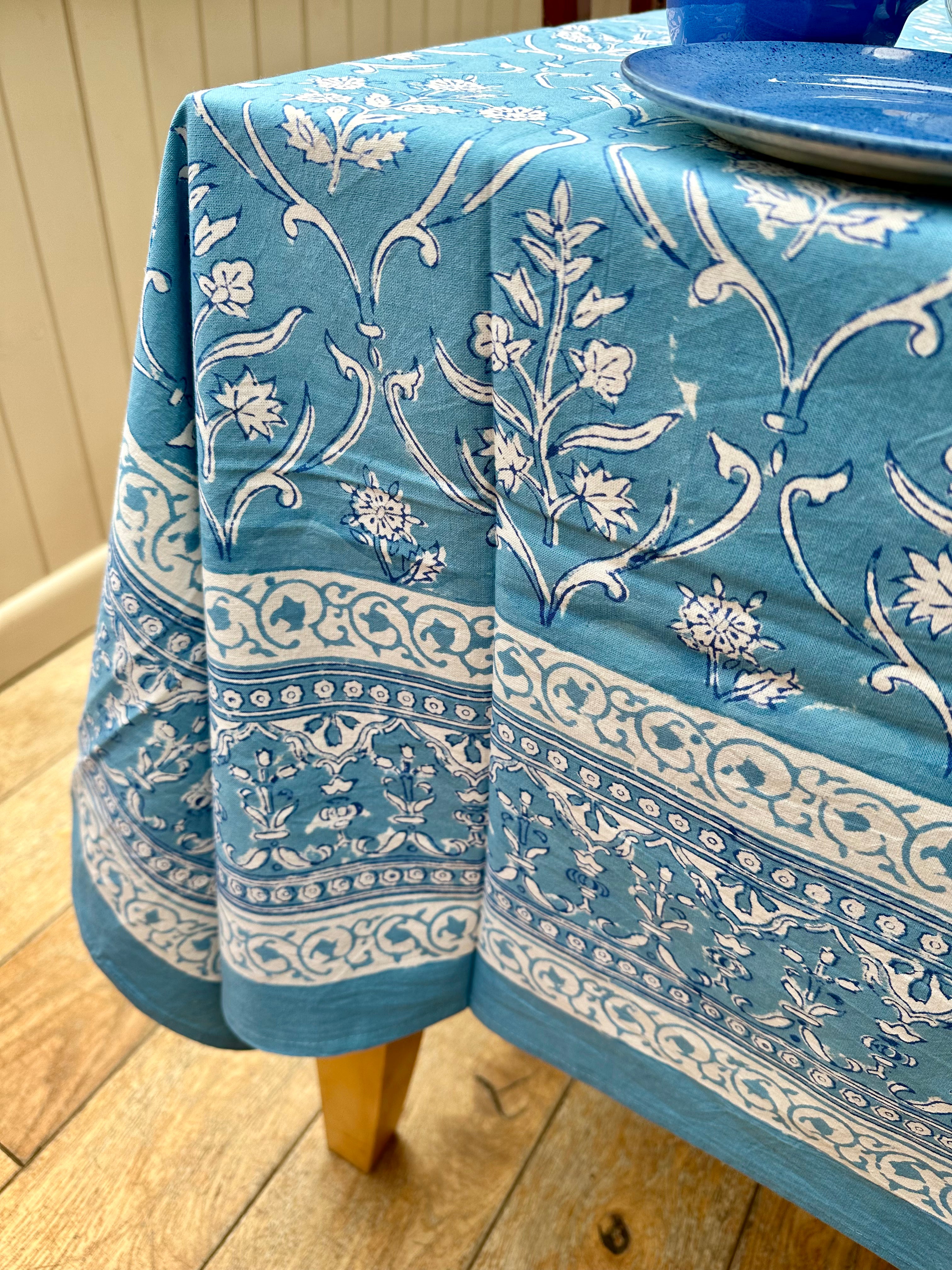 Blue Paxos Tablecloth