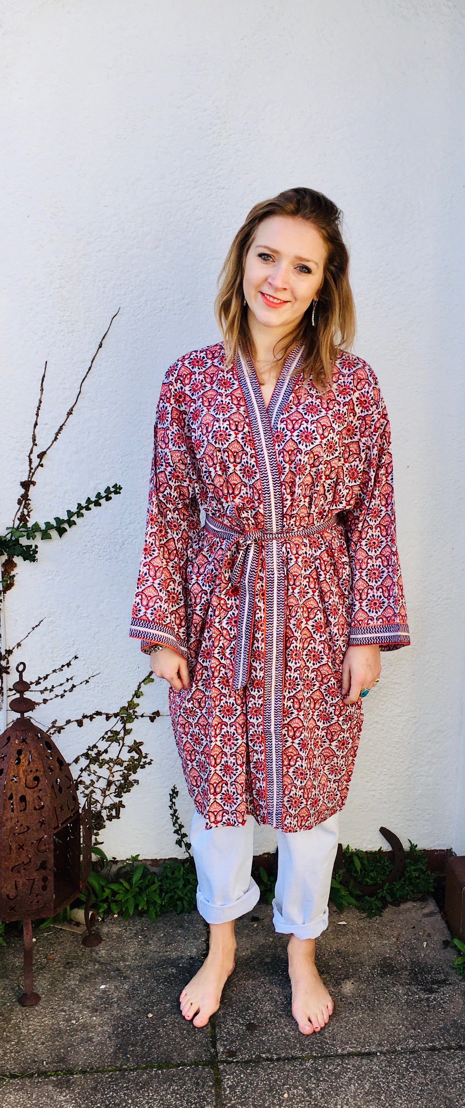 Anokhi Clemmie Midi Dressing Gown