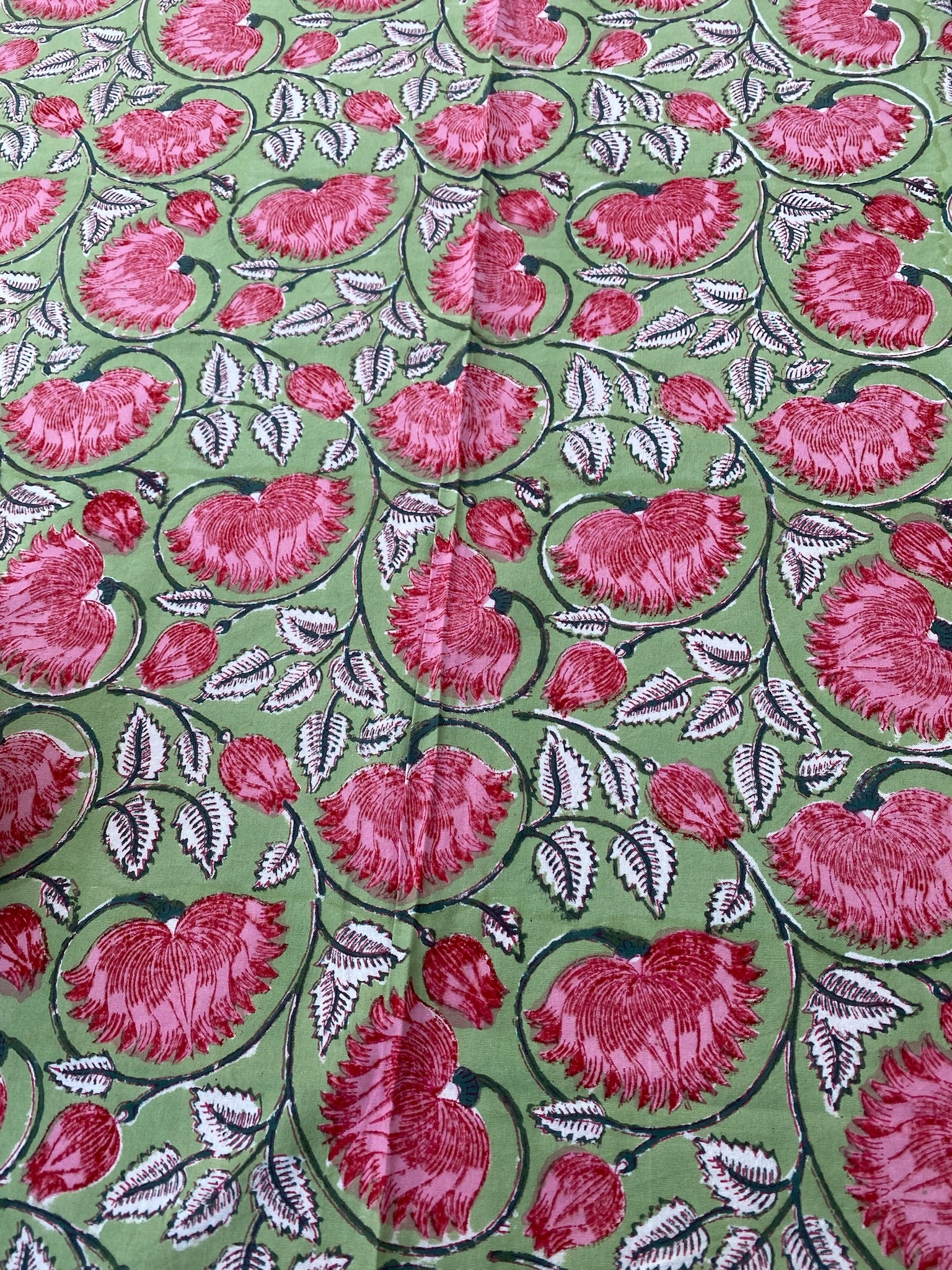 Wild Bazaar Pink and Lime Tuscany Tablecloth