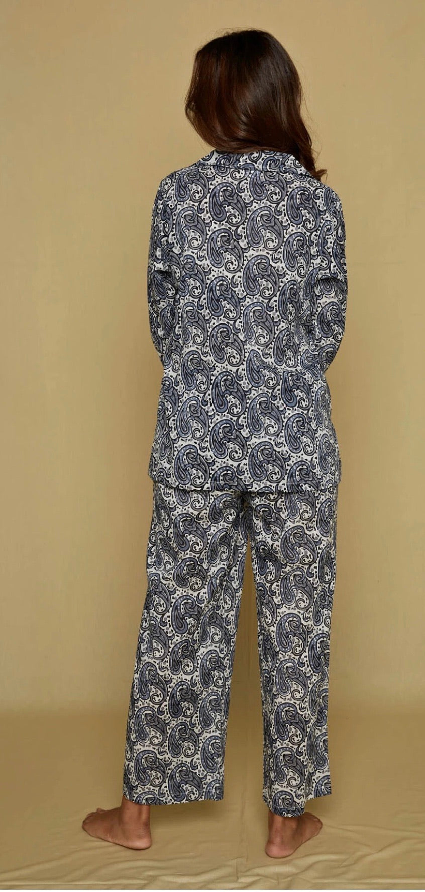 Black ,White and Grey Paisley Patrice Pyjamas
