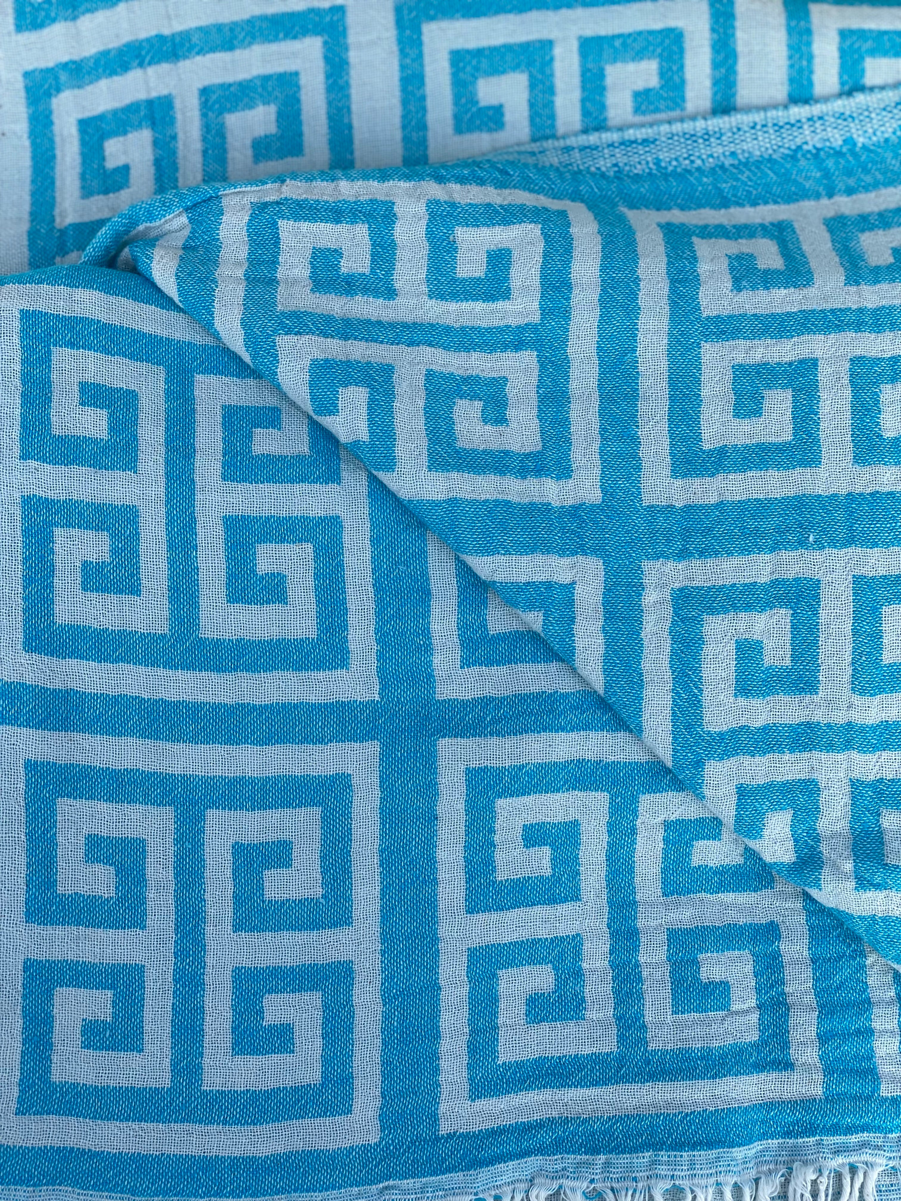 Turquoise Elektra Beach Towel